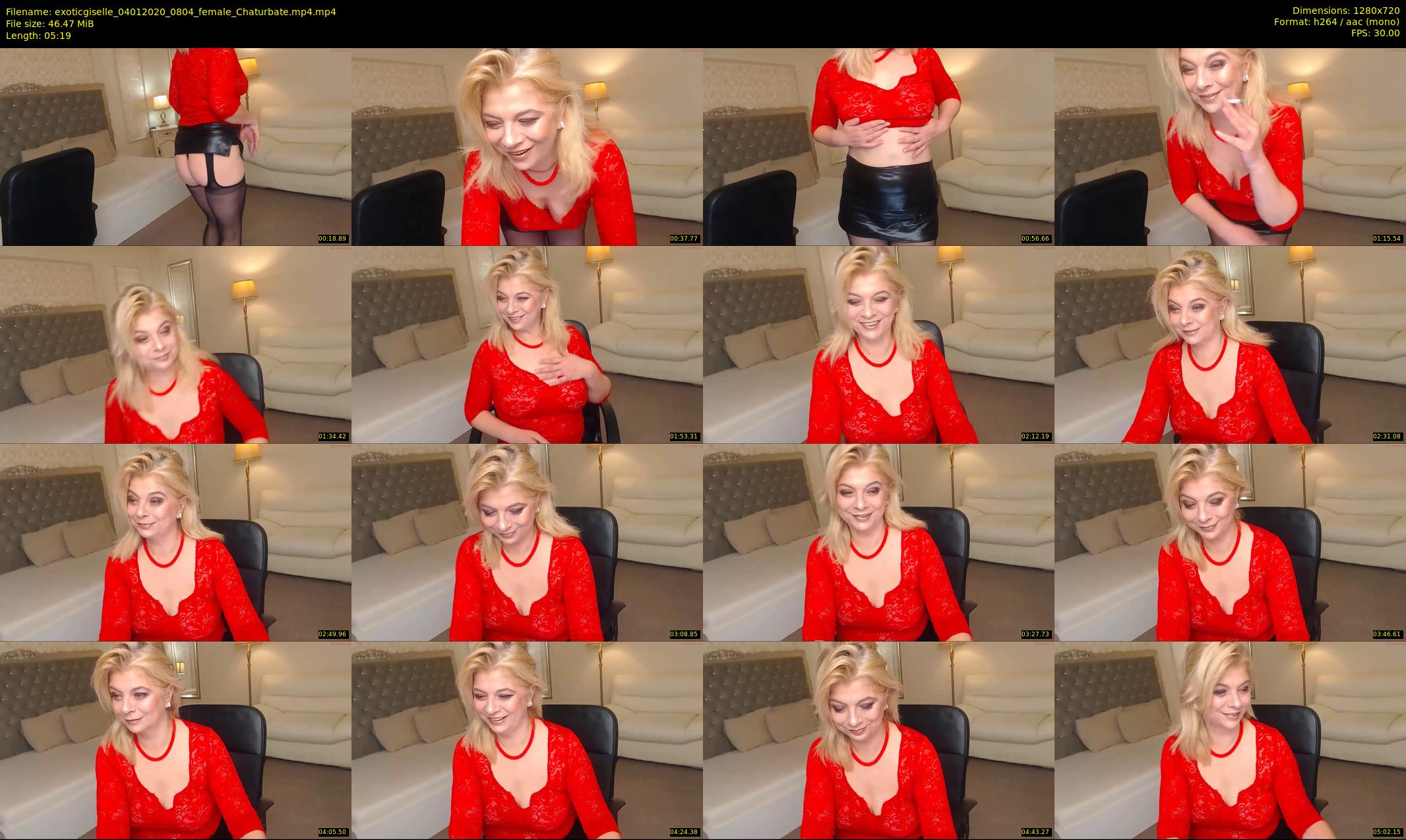 exoticgiselle — 6 minute Chaturbate female cam show recording, 720p, Jan 4, 2020
