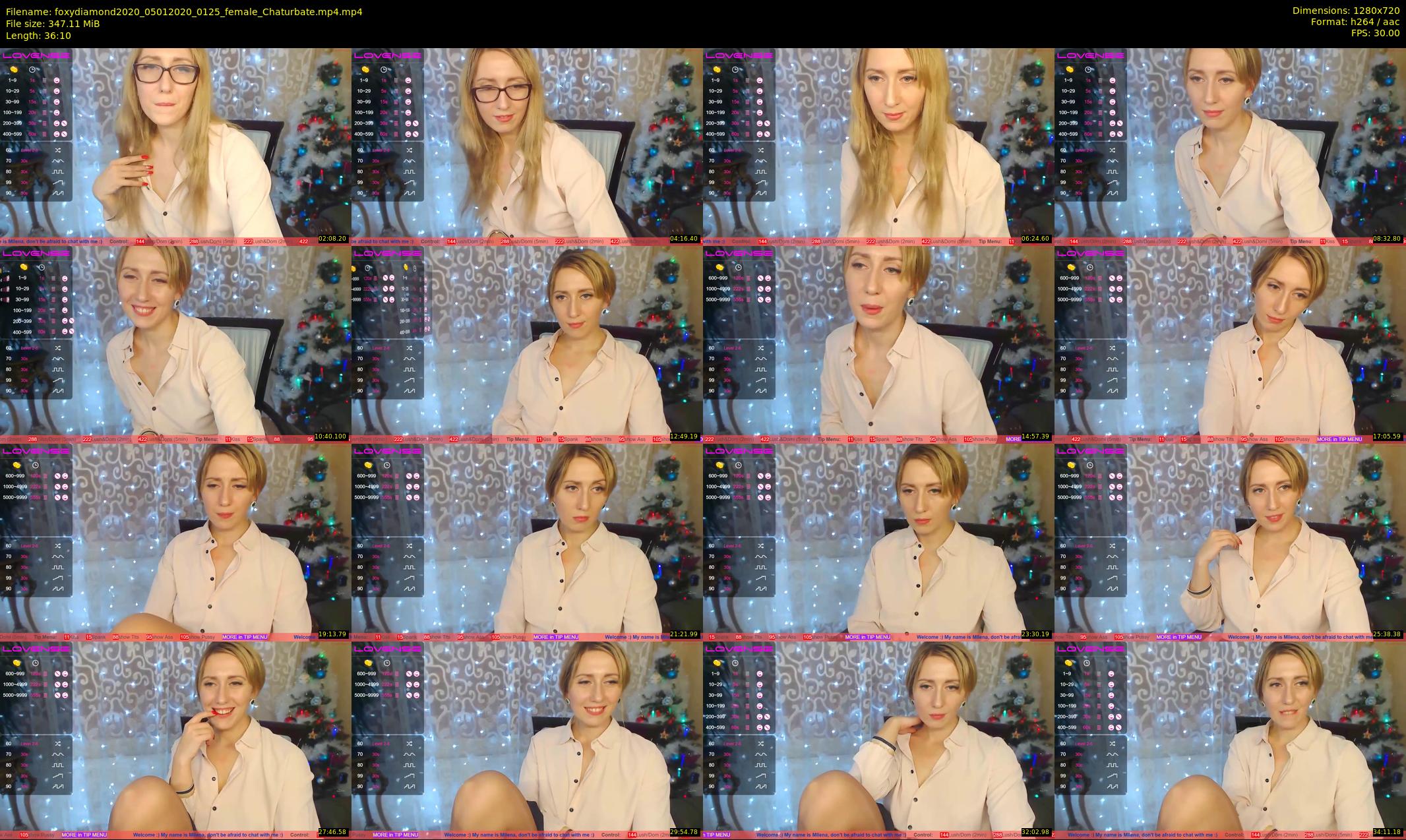 foxydiamond2020 — 37 minute Chaturbate female cam show recording, 720p, Jan 5, 2020