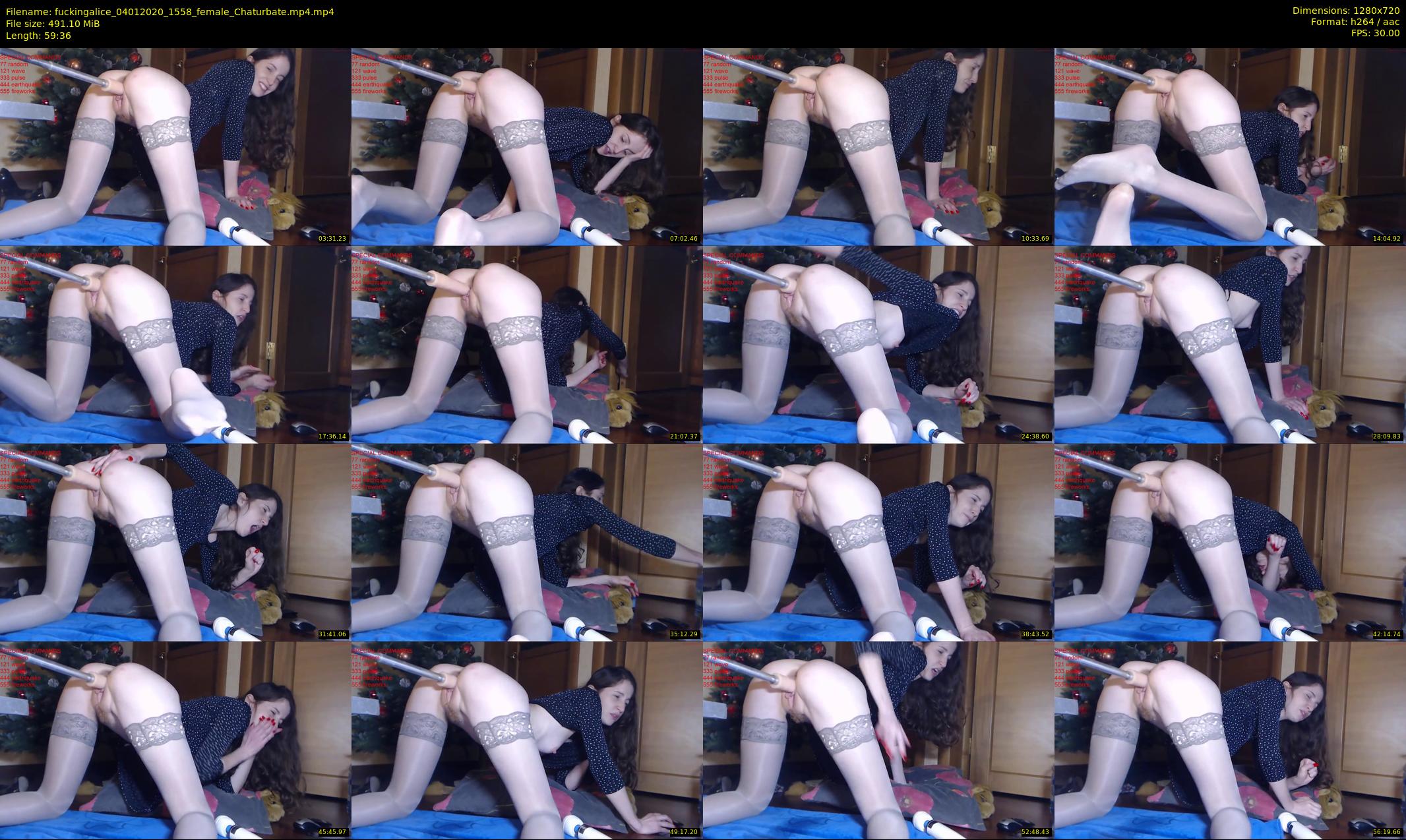 fuckingalice — 60 minute Chaturbate female cam show recording, 720p, Jan 4, 2020