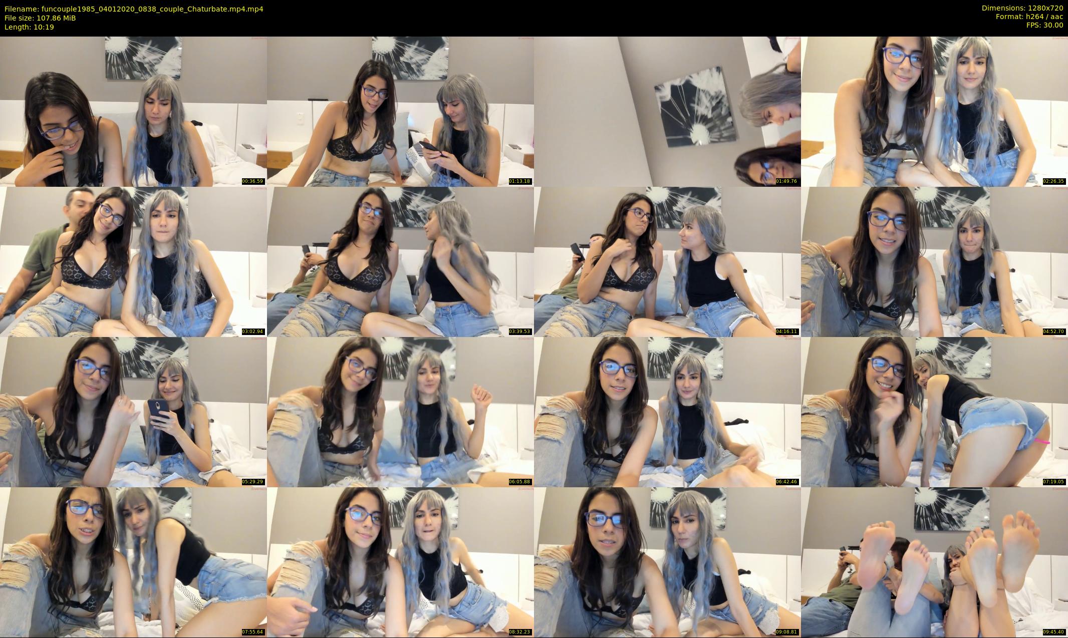 funcouple1985 — 11 minute Chaturbate couple cam show recording, 720p, Jan 4, 2020