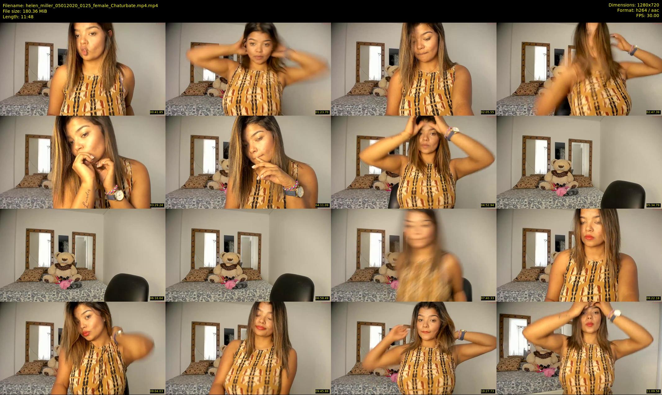 helen_miller — 12 minute Chaturbate female cam show recording, 720p, Jan 5, 2020