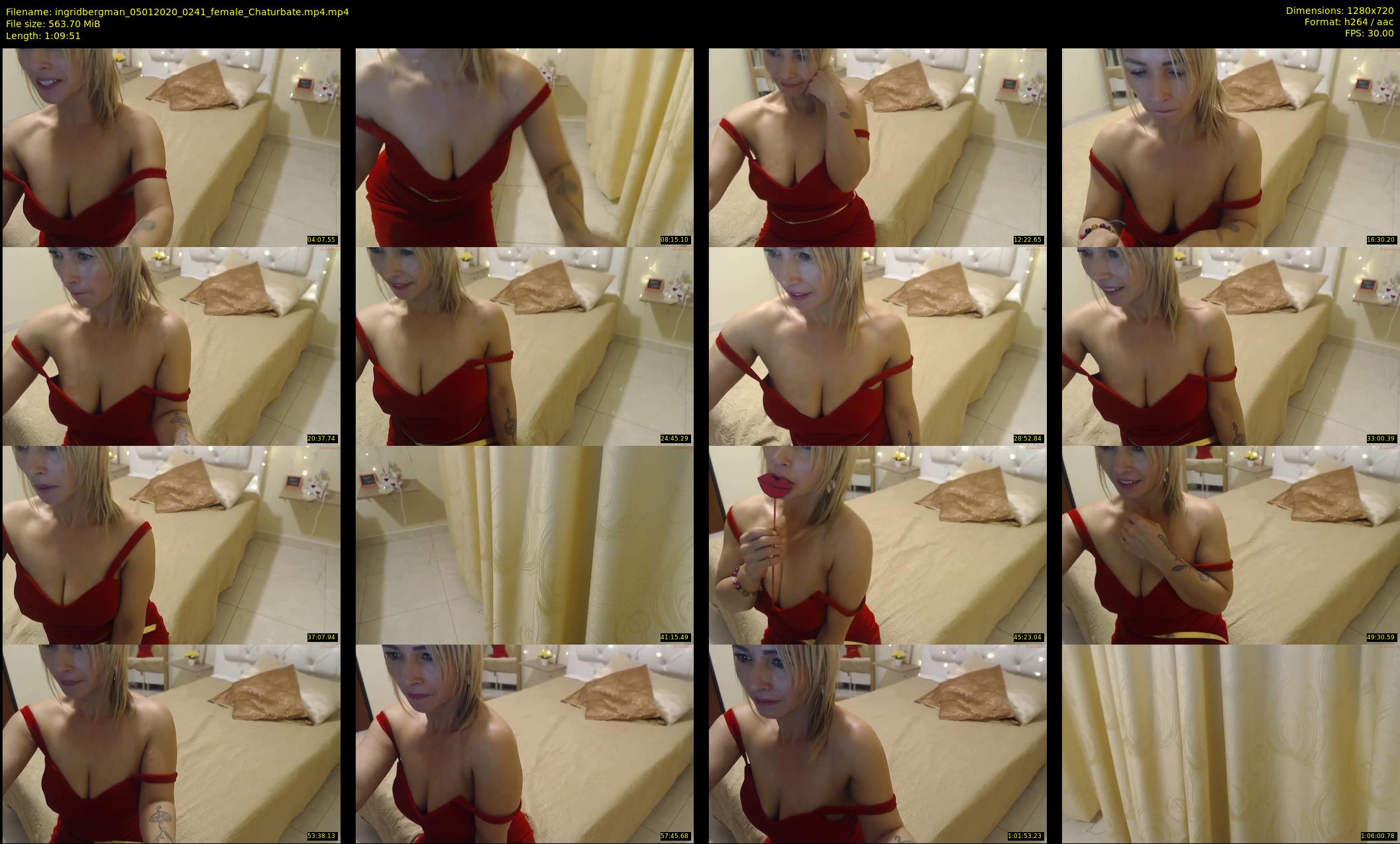 ingridbergman — 70 minute Chaturbate female cam show recording, 720p, Jan 5, 2020