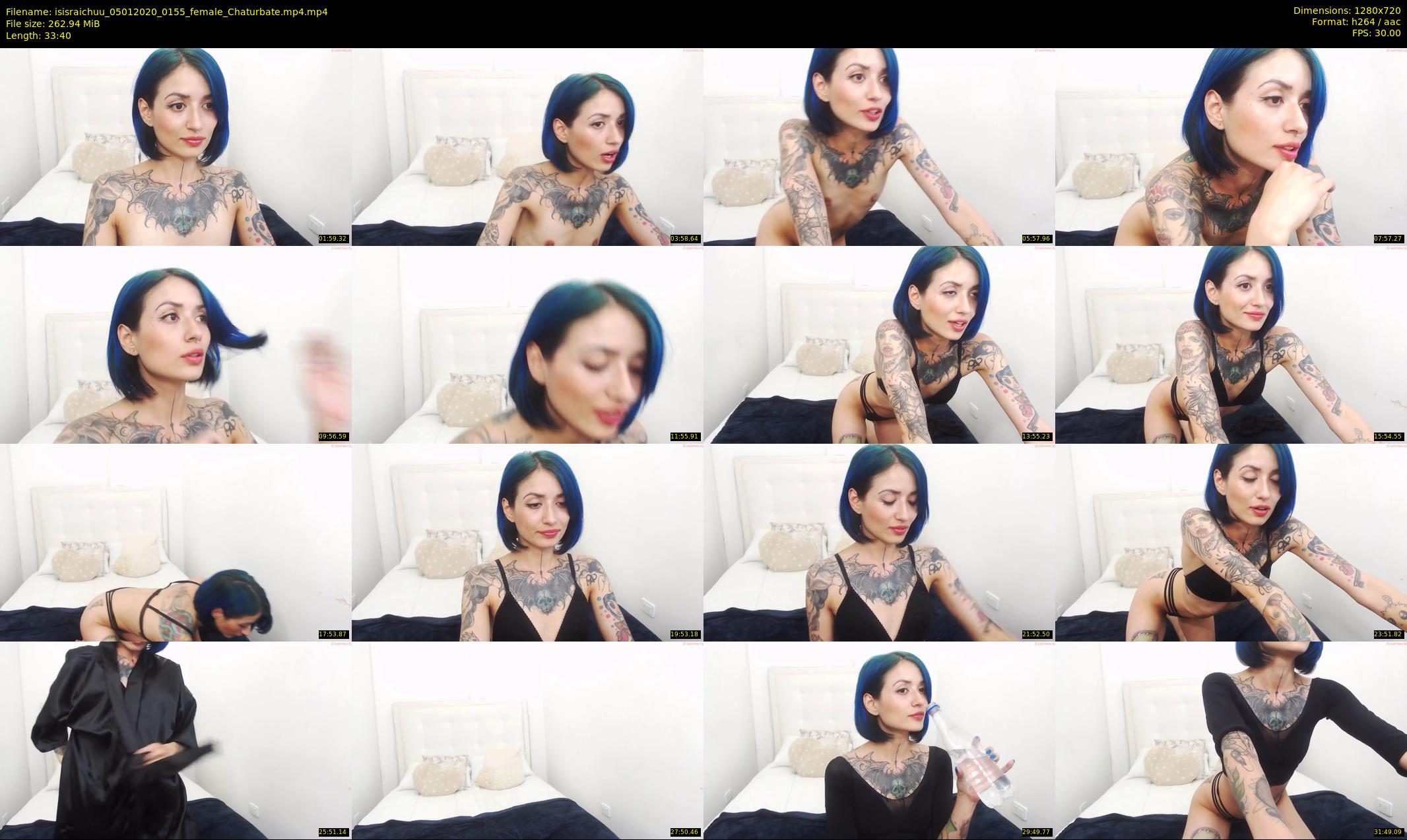 isisraichuu — 34 minute Chaturbate female cam show recording, 720p, Jan 5, 2020