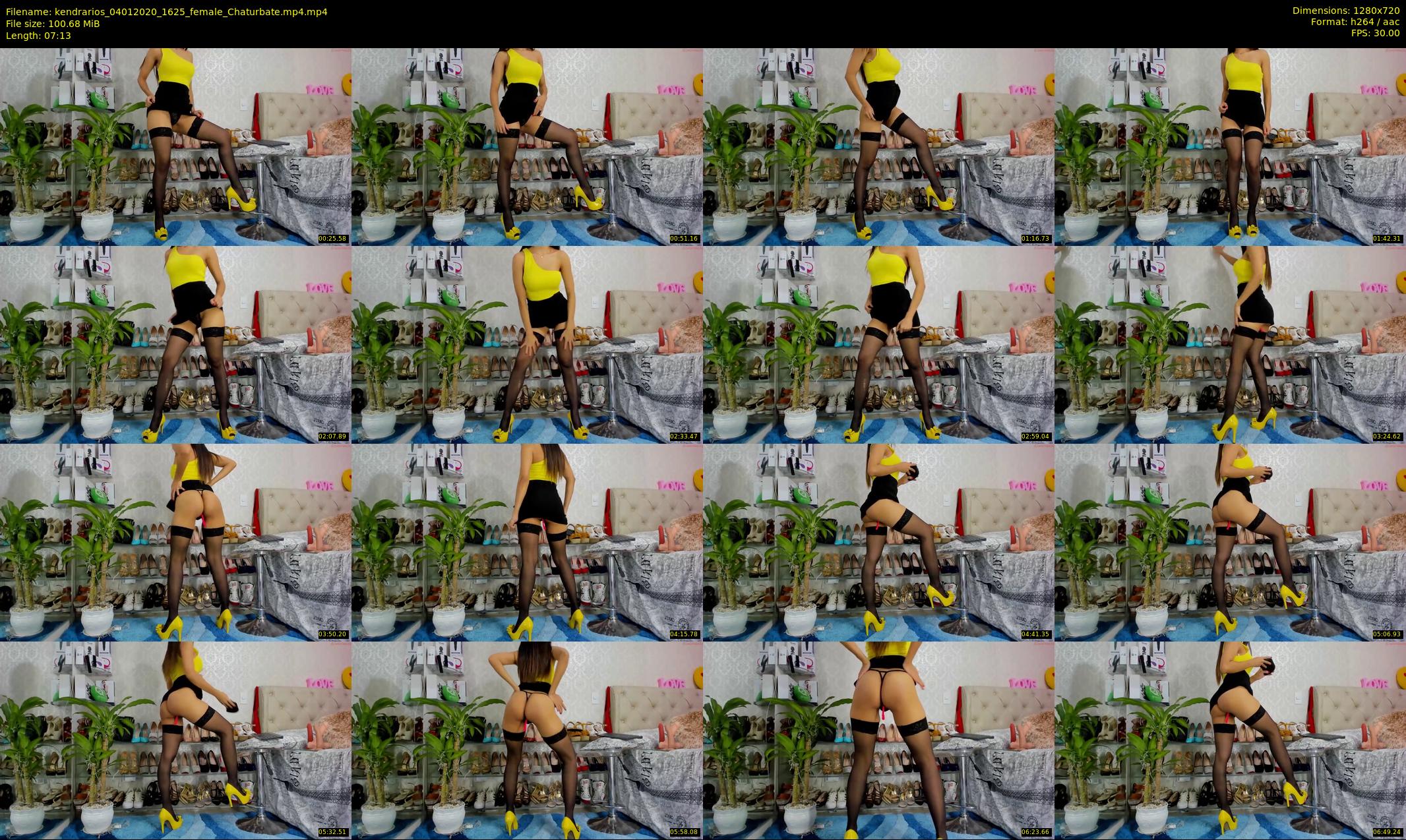 kendrarios — 8 minute Chaturbate female cam show recording, 720p, Jan 4, 2020