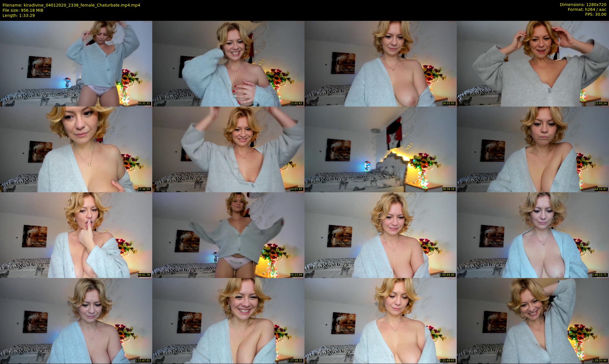 kiradivine — 94 minute Chaturbate female cam show recording, 720p, Jan 4, 2020