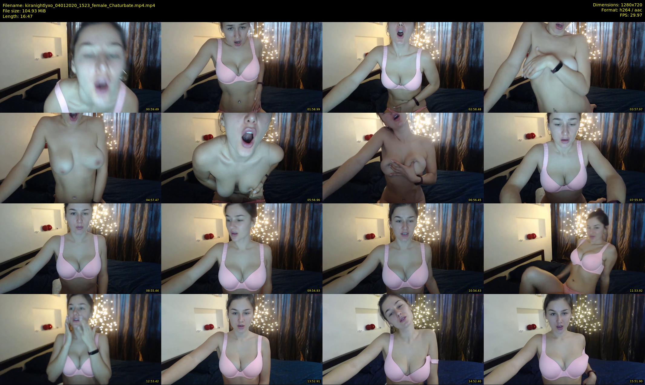kiranightlyxo — 17 minute Chaturbate female cam show recording, 720p, Jan 4, 2020