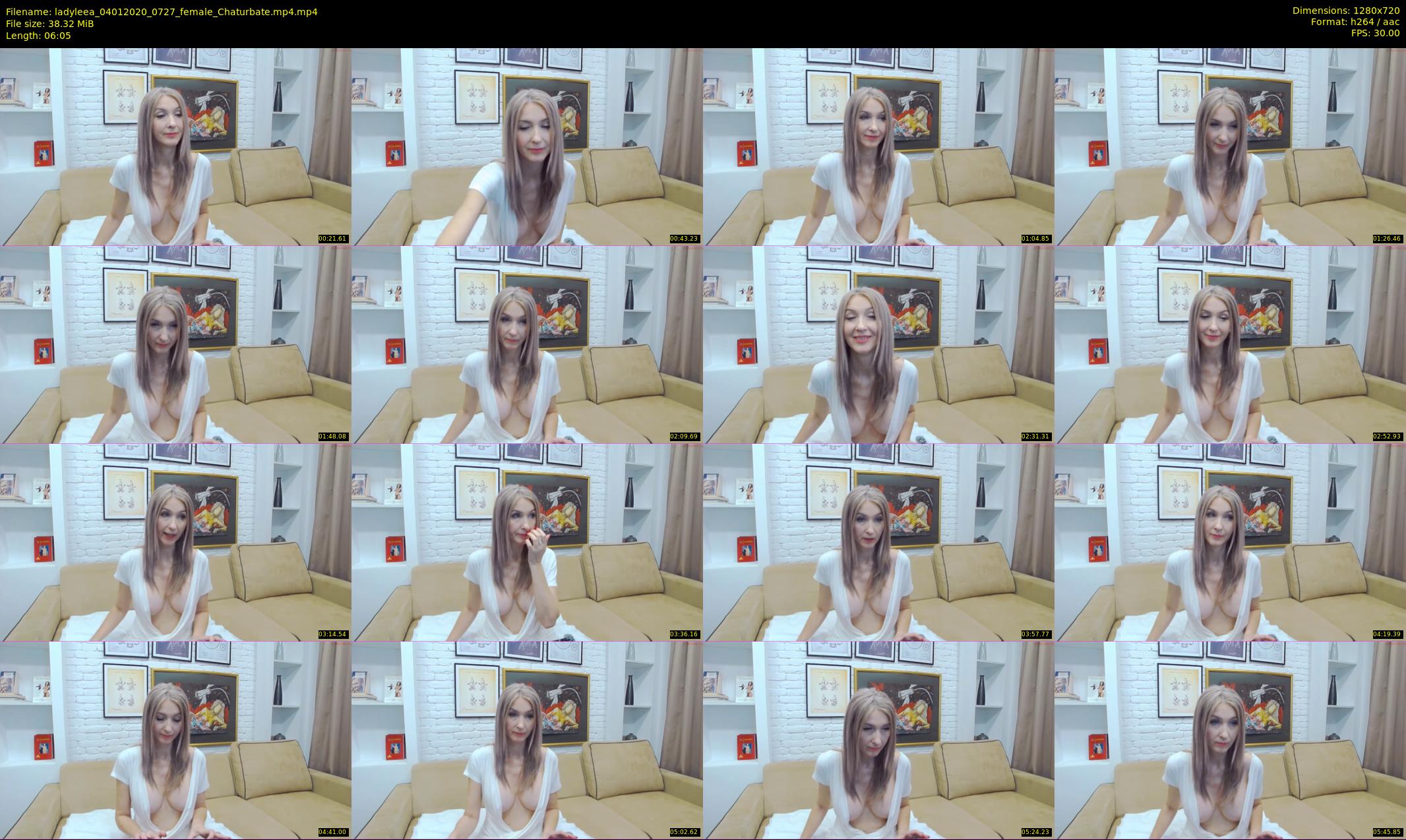 ladyleea — 7 minute Chaturbate female cam show recording, 720p, Jan 4, 2020