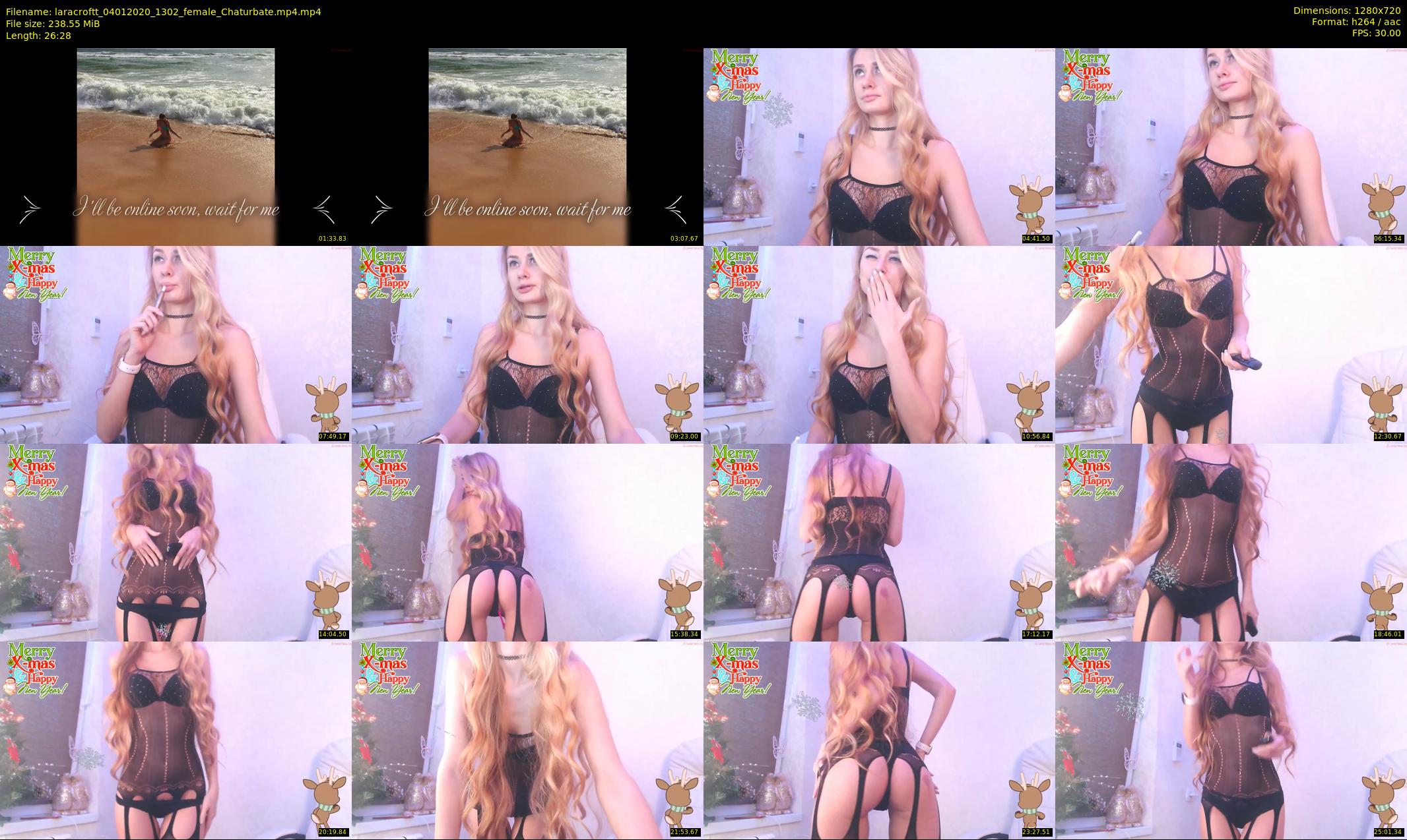 laracroftt — 27 minute Chaturbate female cam show recording, 720p, Jan 4, 2020