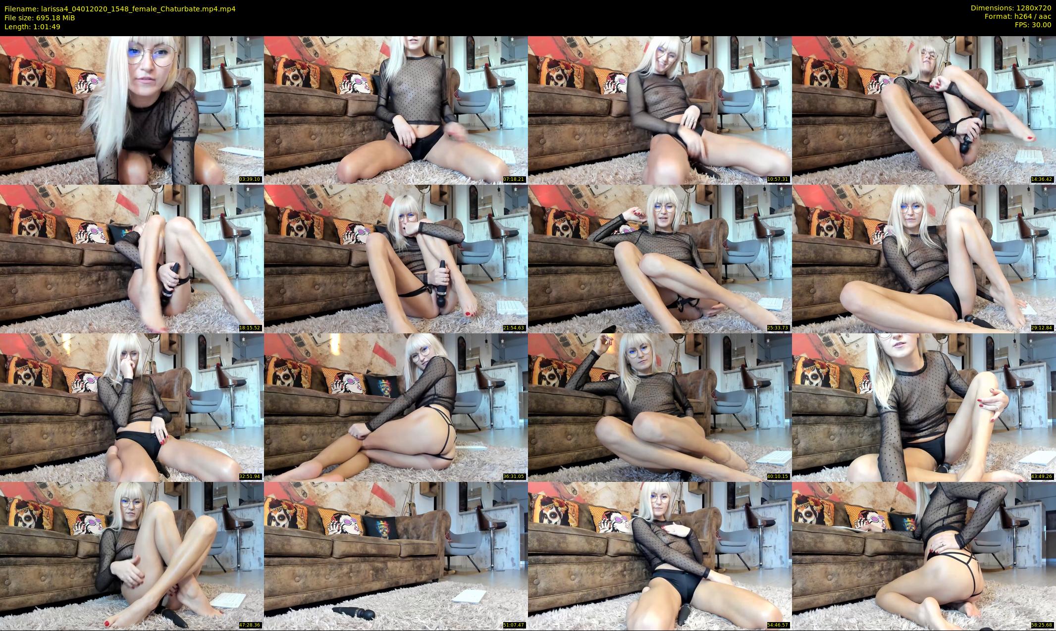 larissa4 — 62 minute Chaturbate female cam show recording, 720p, Jan 4, 2020