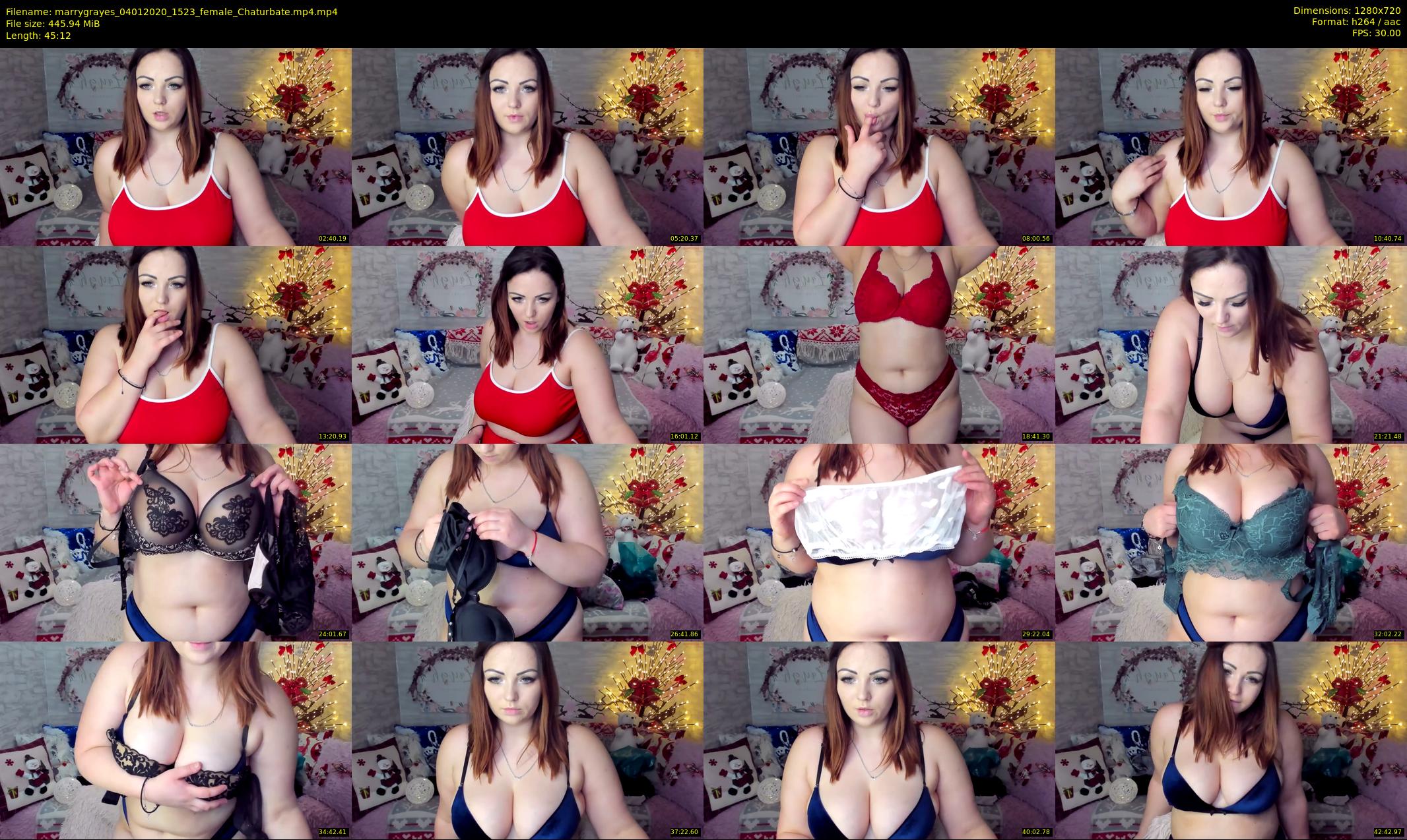marrygrayes — 46 minute Chaturbate female cam show recording, 720p, Jan 4, 2020