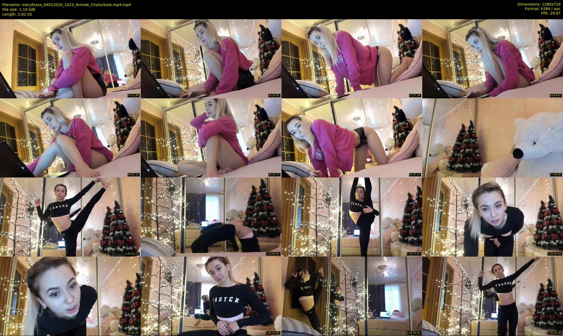 meryfoxxx — 123 minute Chaturbate female cam show recording, 720p, Jan 4, 2020