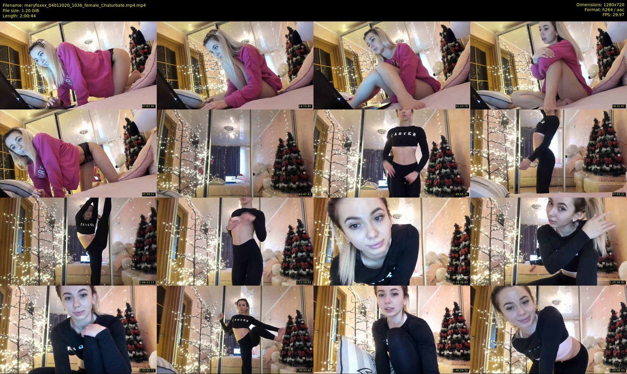 meryfoxxx — 121 minute Chaturbate female cam show recording, 720p, Jan 4, 2020
