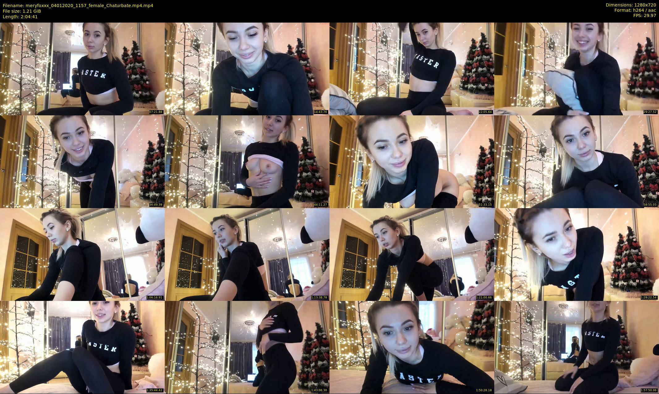 meryfoxxx — 125 minute Chaturbate female cam show recording, 720p, Jan 4, 2020