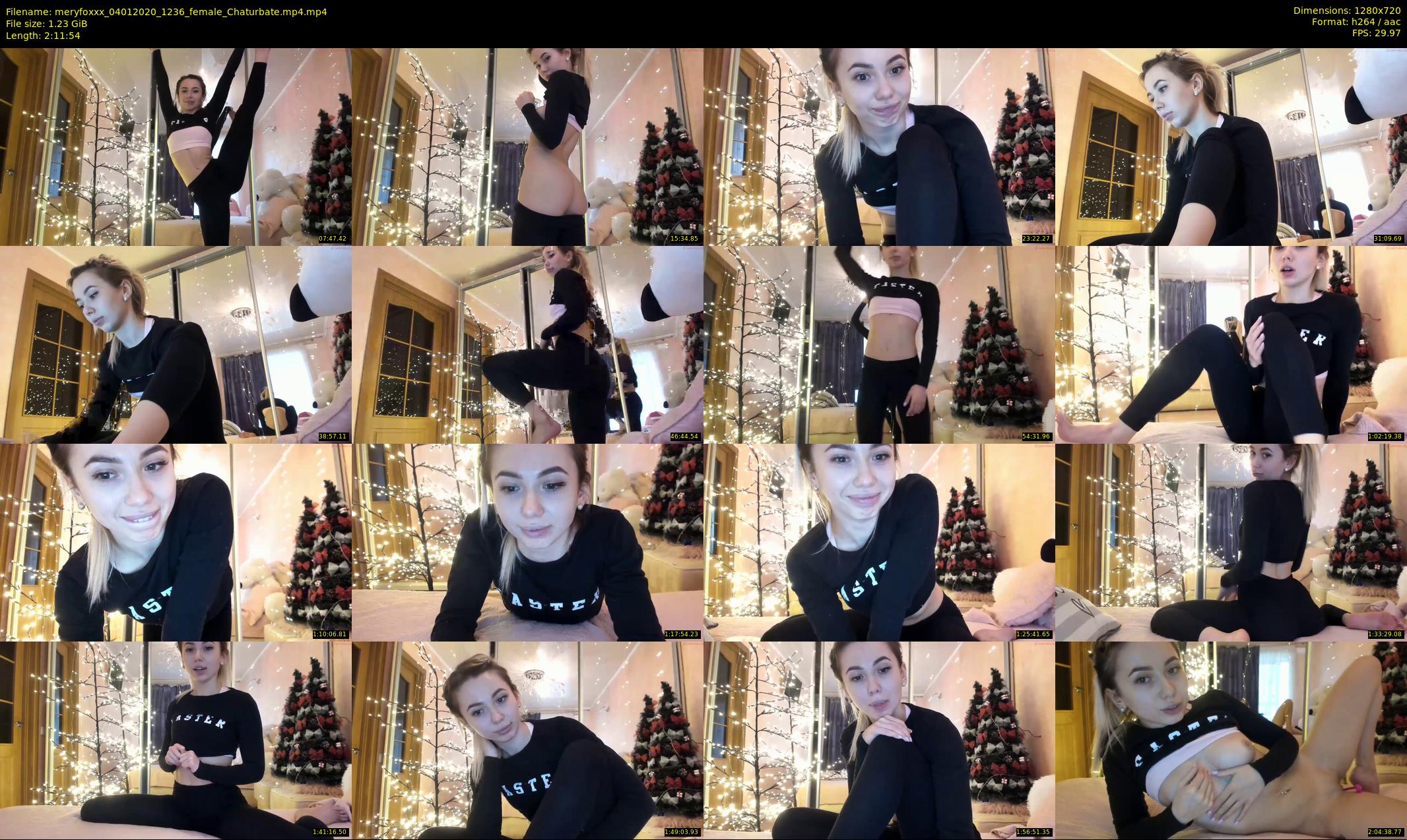 meryfoxxx — 132 minute Chaturbate female cam show recording, 720p, Jan 4, 2020
