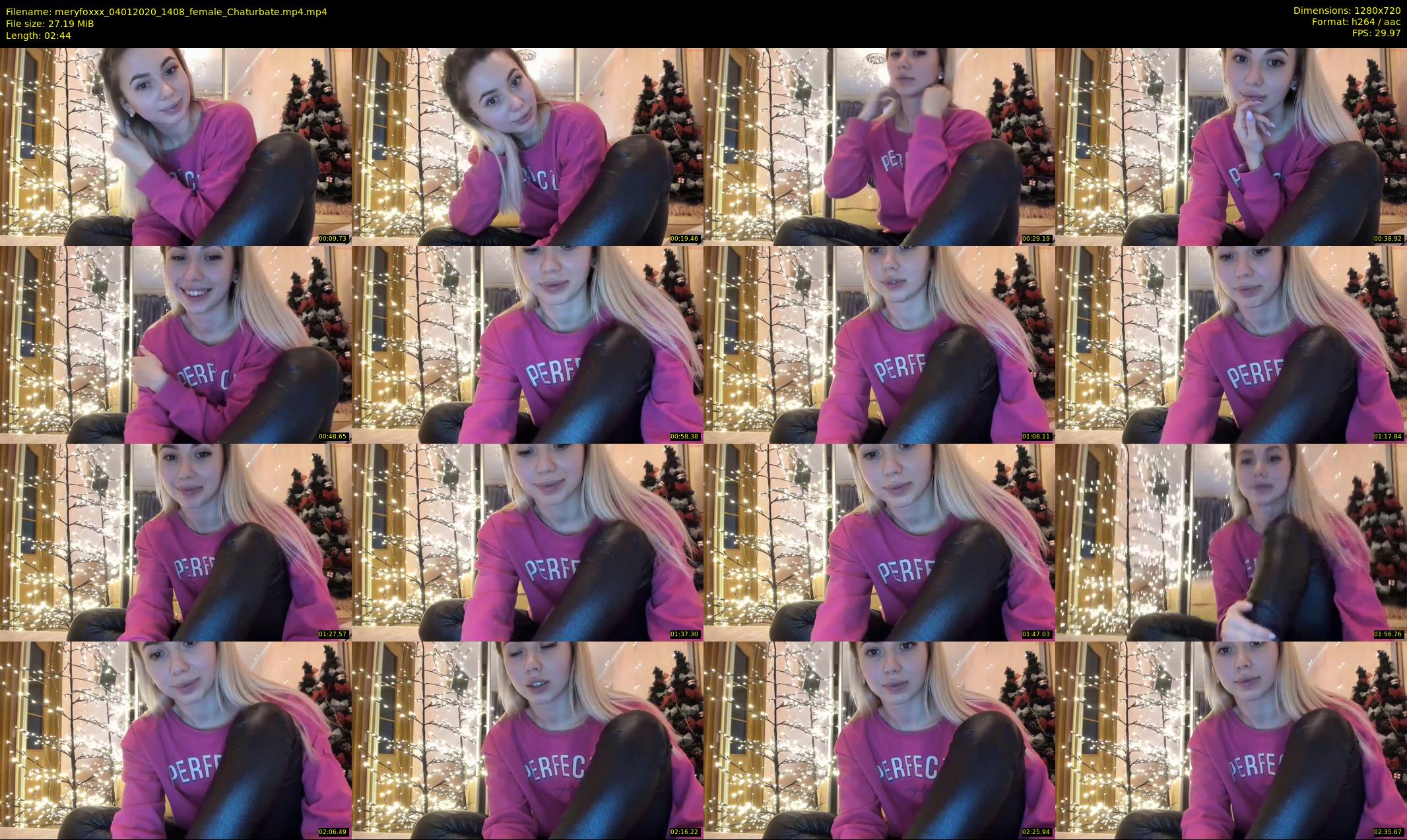 meryfoxxx — 3 minute Chaturbate female cam show recording, 720p, Jan 4, 2020