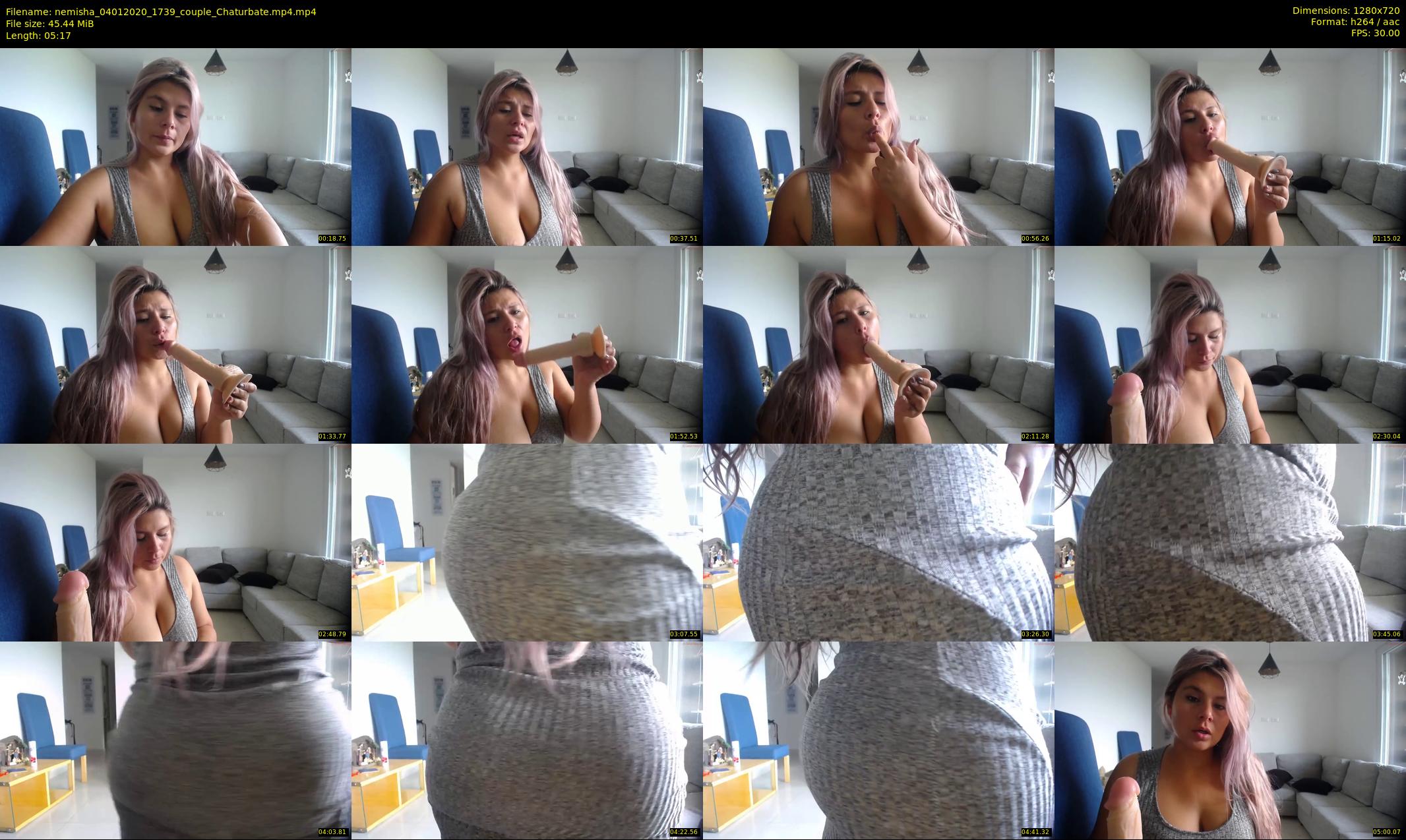 nemisha — 6 minute Chaturbate female cam show recording, 720p, Jan 4, 2020