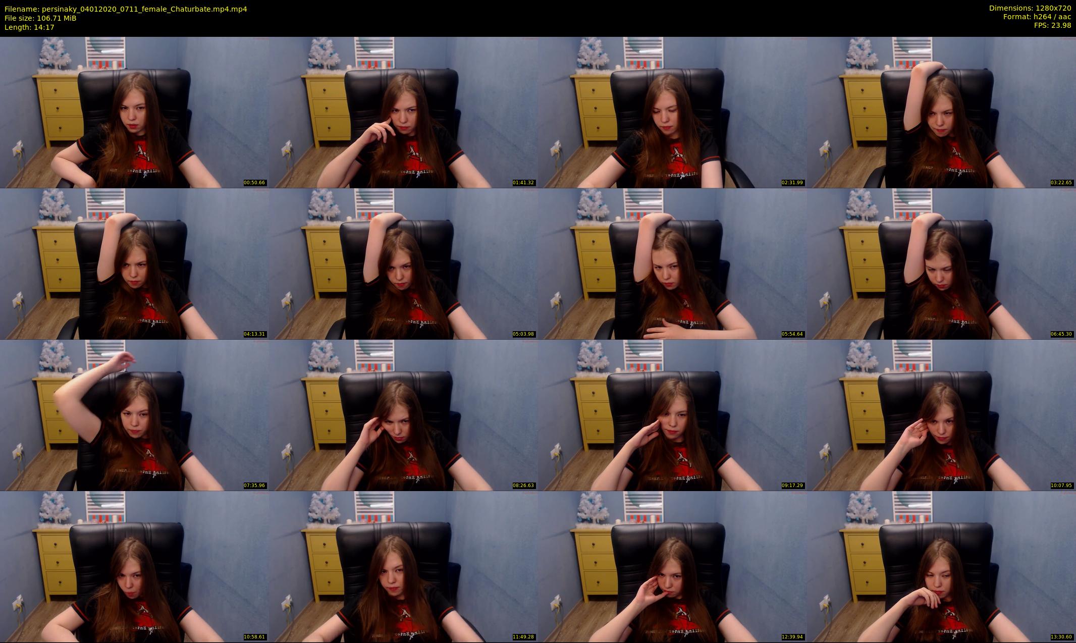 persinaky — 15 minute Chaturbate female cam show recording, 720p, Jan 4, 2020