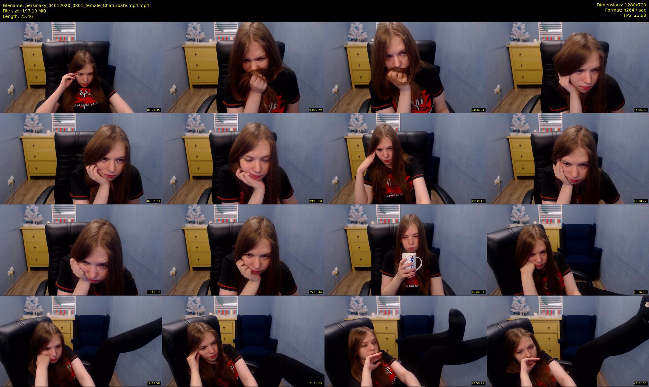 persinaky — 26 minute Chaturbate female cam show recording, 720p, Jan 4, 2020
