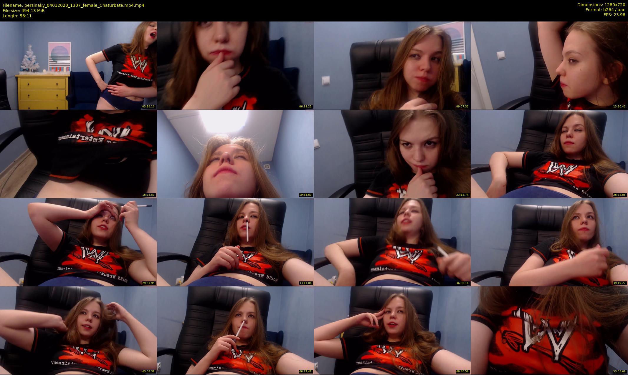 persinaky — 57 minute Chaturbate female cam show recording, 720p, Jan 4, 2020