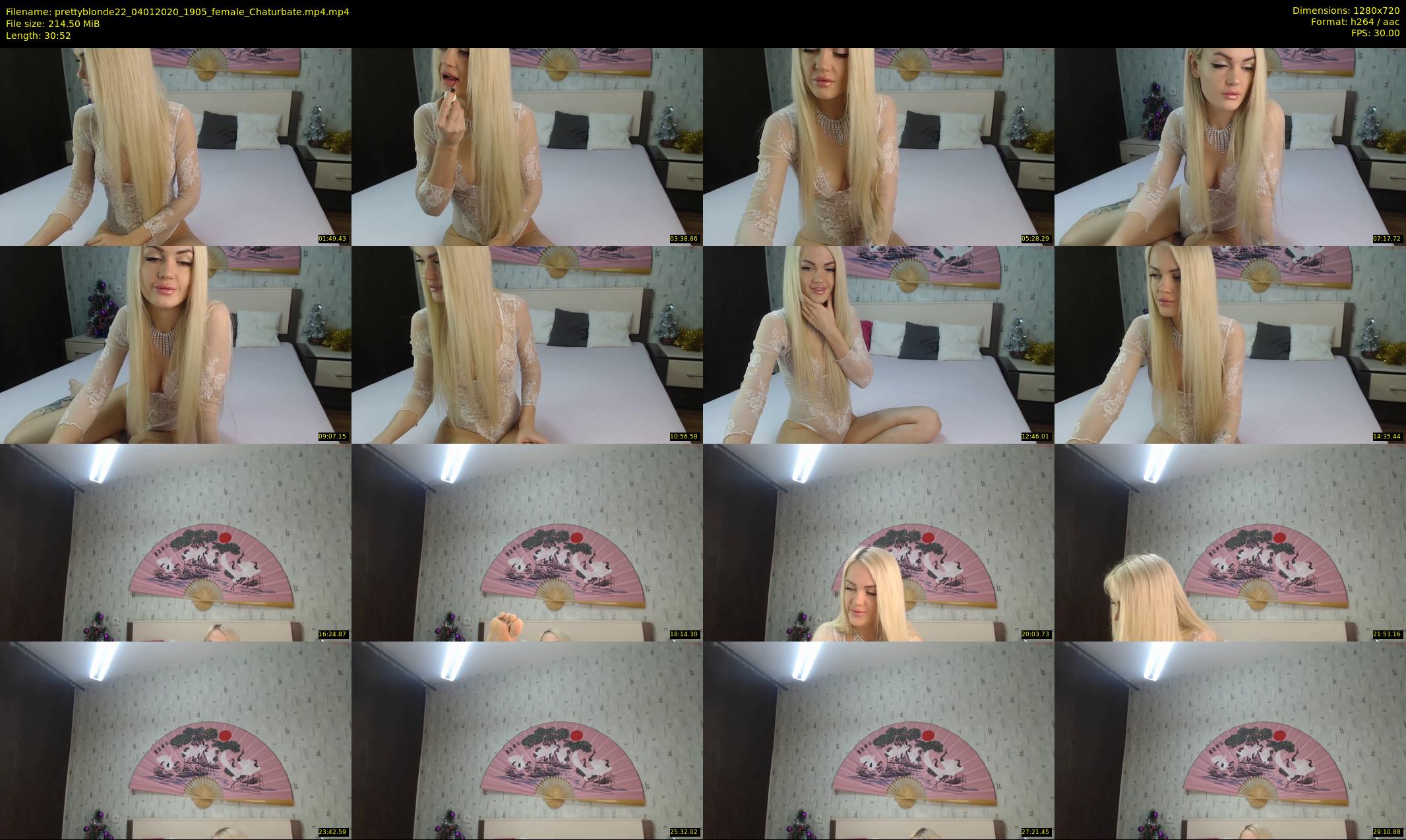 prettyblonde22 — 31 minute Chaturbate female cam show recording, 720p, Jan 4, 2020