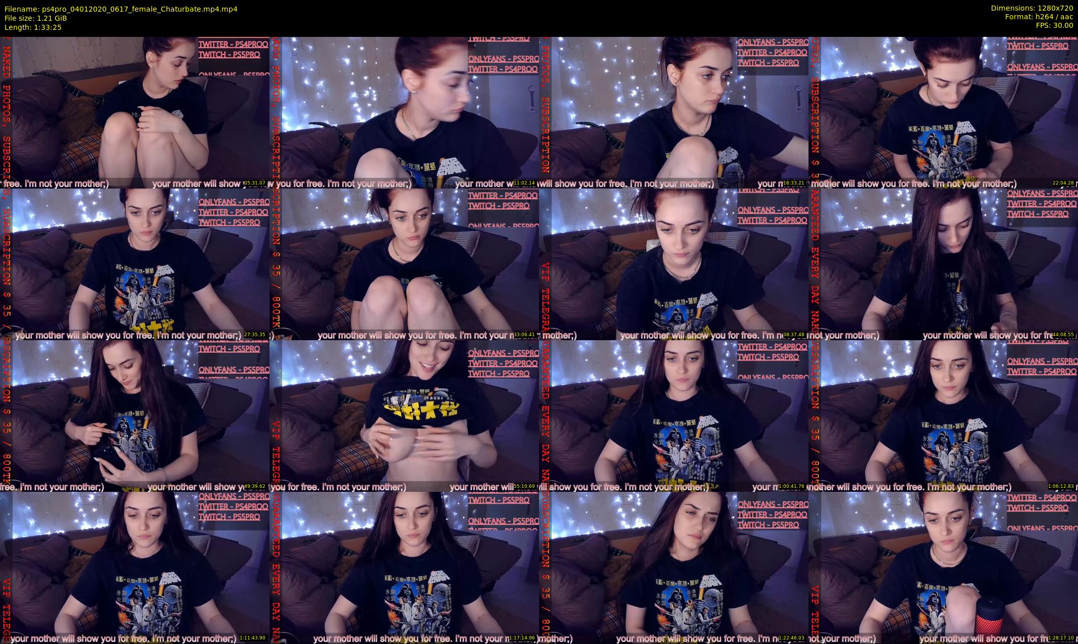 ps4pro — 94 minute Chaturbate female cam show recording, 720p, Jan 4, 2020