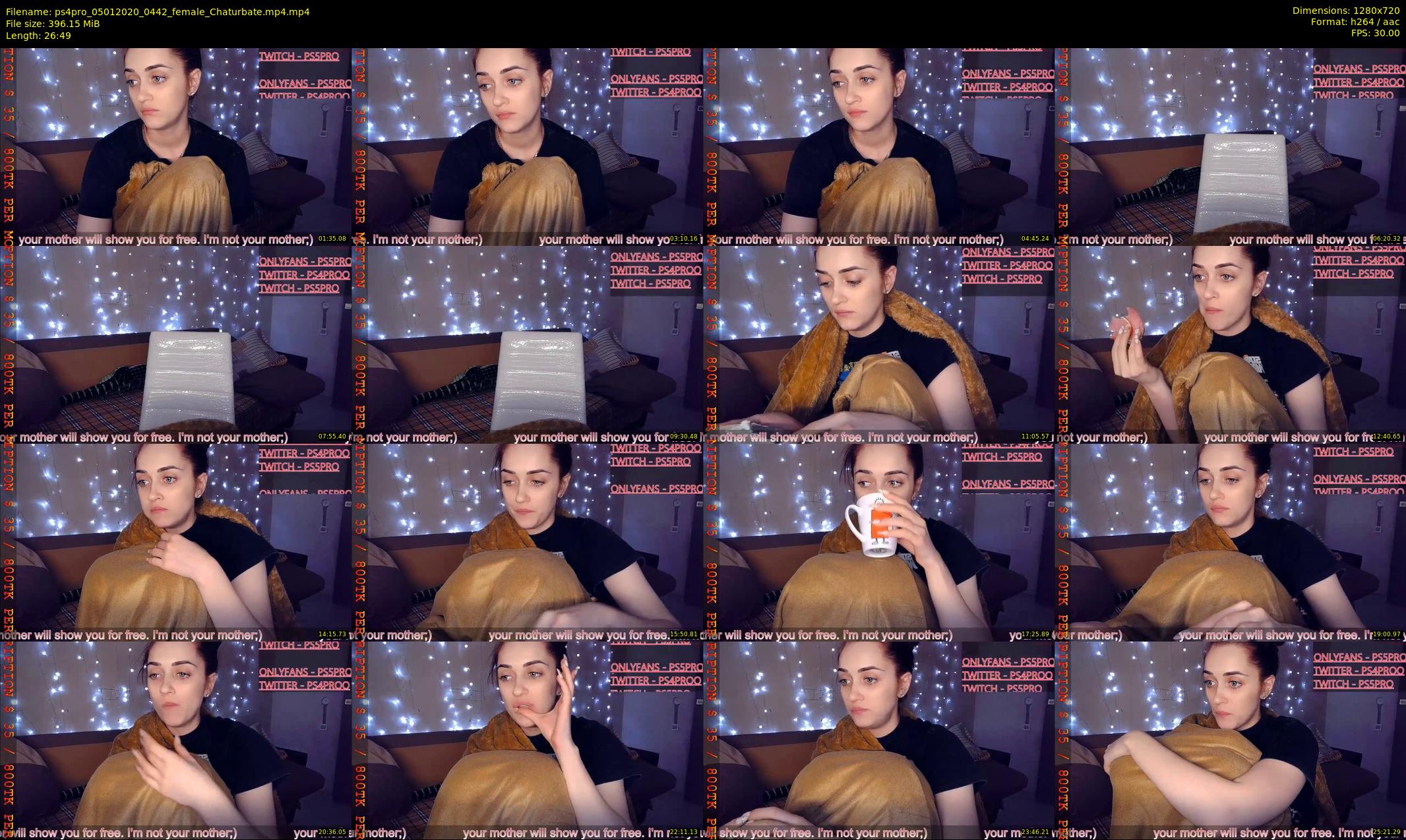 ps4pro — 27 minute Chaturbate female cam show recording, 720p, Jan 5, 2020