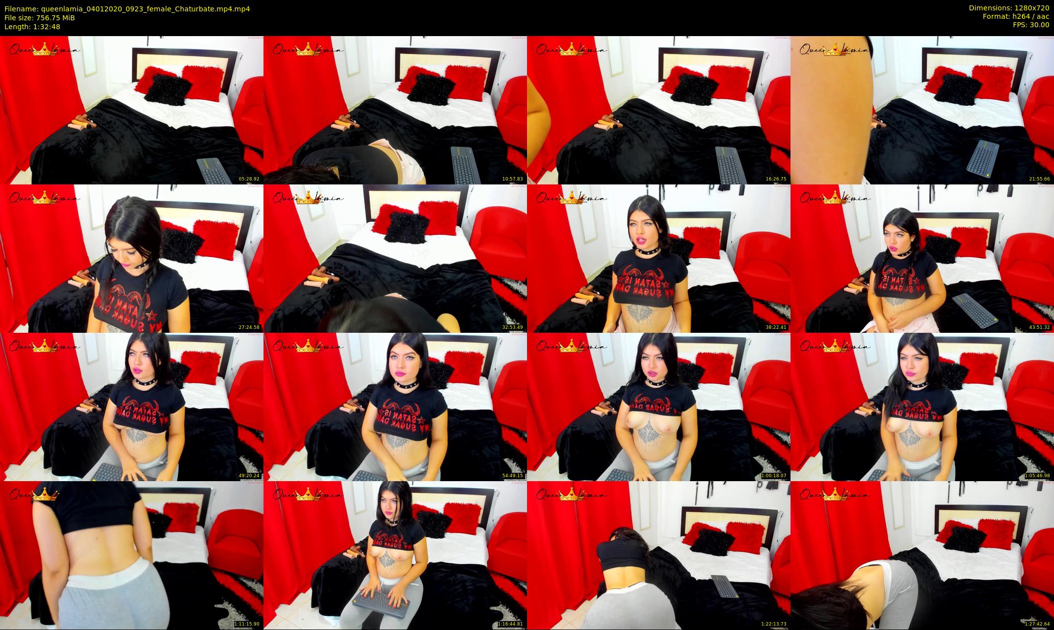 queenlamia — 93 minute Chaturbate female cam show recording, 720p, Jan 4, 2020