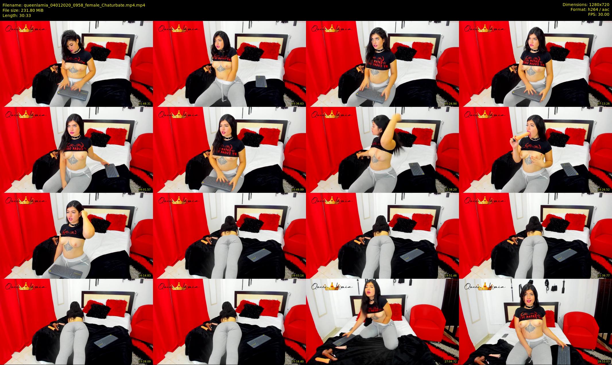 queenlamia — 31 minute Chaturbate female cam show recording, 720p, Jan 4, 2020