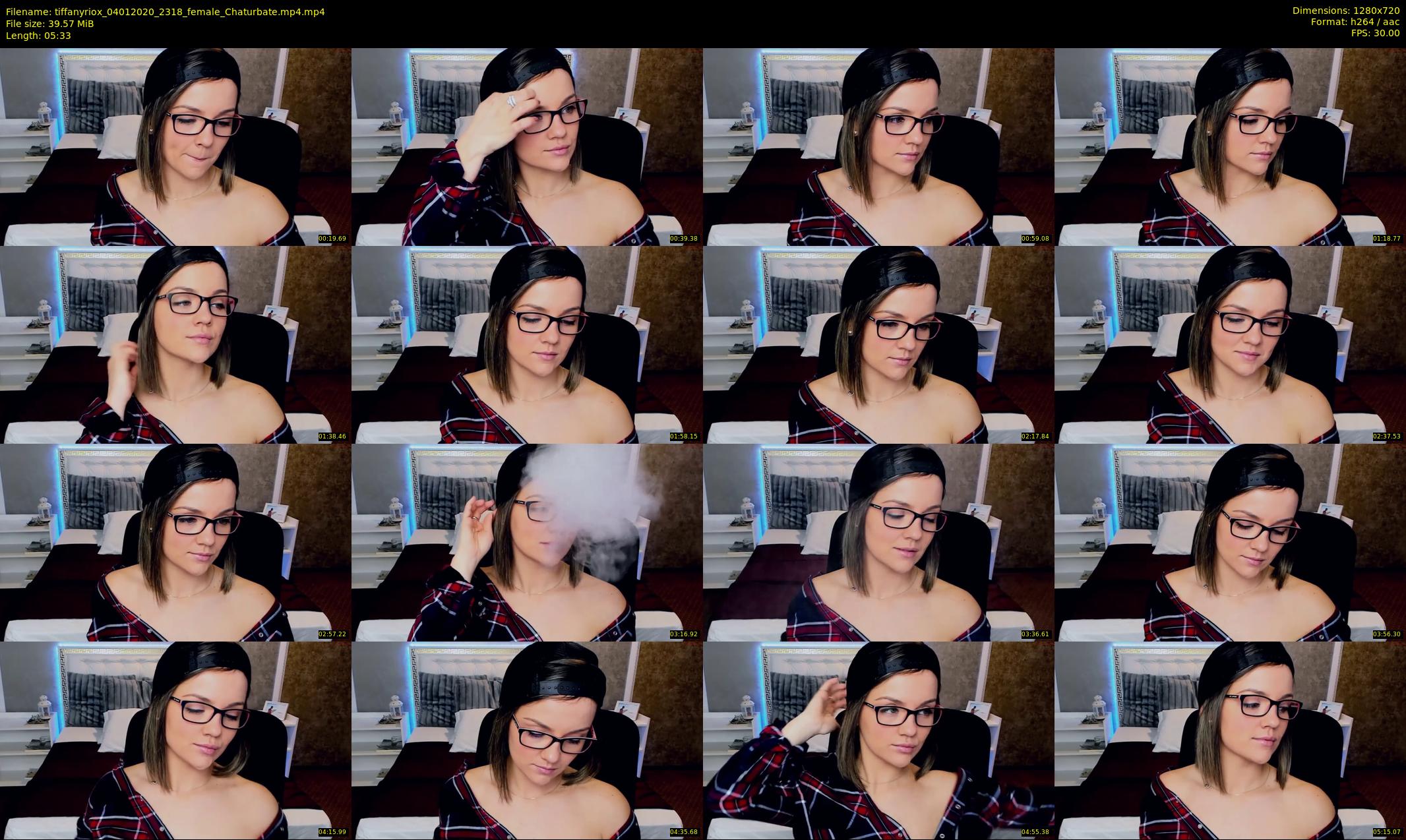 tiffanyriox — 6 minute Chaturbate female cam show recording, 720p, Jan 4, 2020