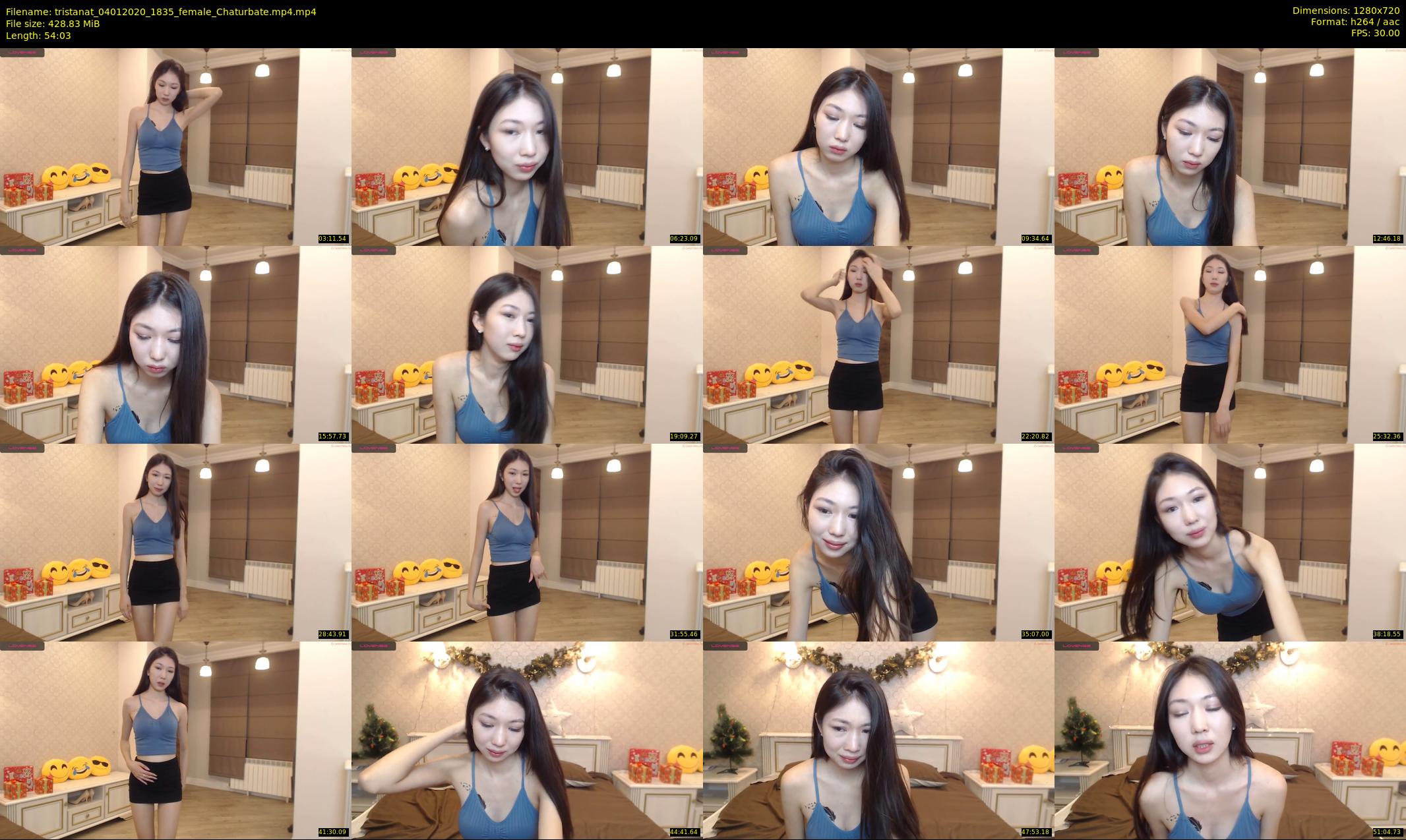 tristanat — 55 minute Chaturbate female cam show recording, 720p, Jan 4, 2020