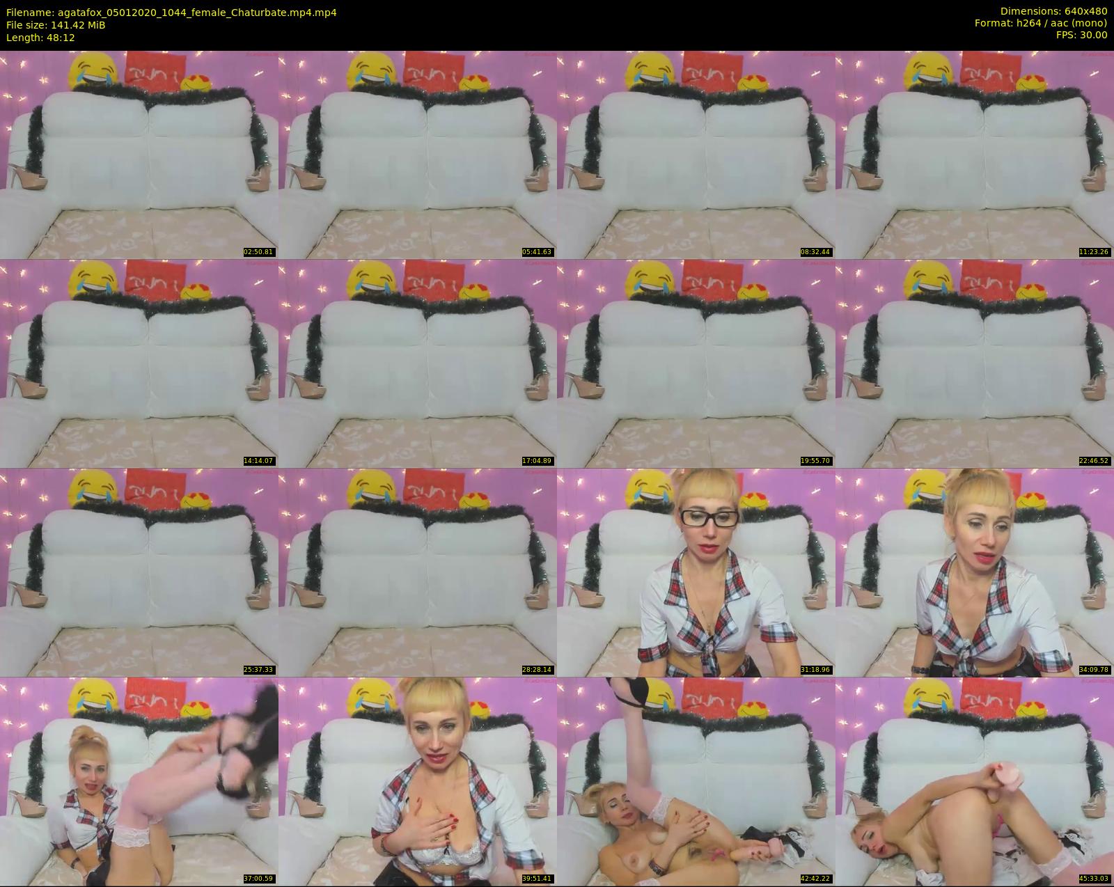 agatafox — 49 minute Chaturbate female cam show recording, 480p, Jan 5, 2020