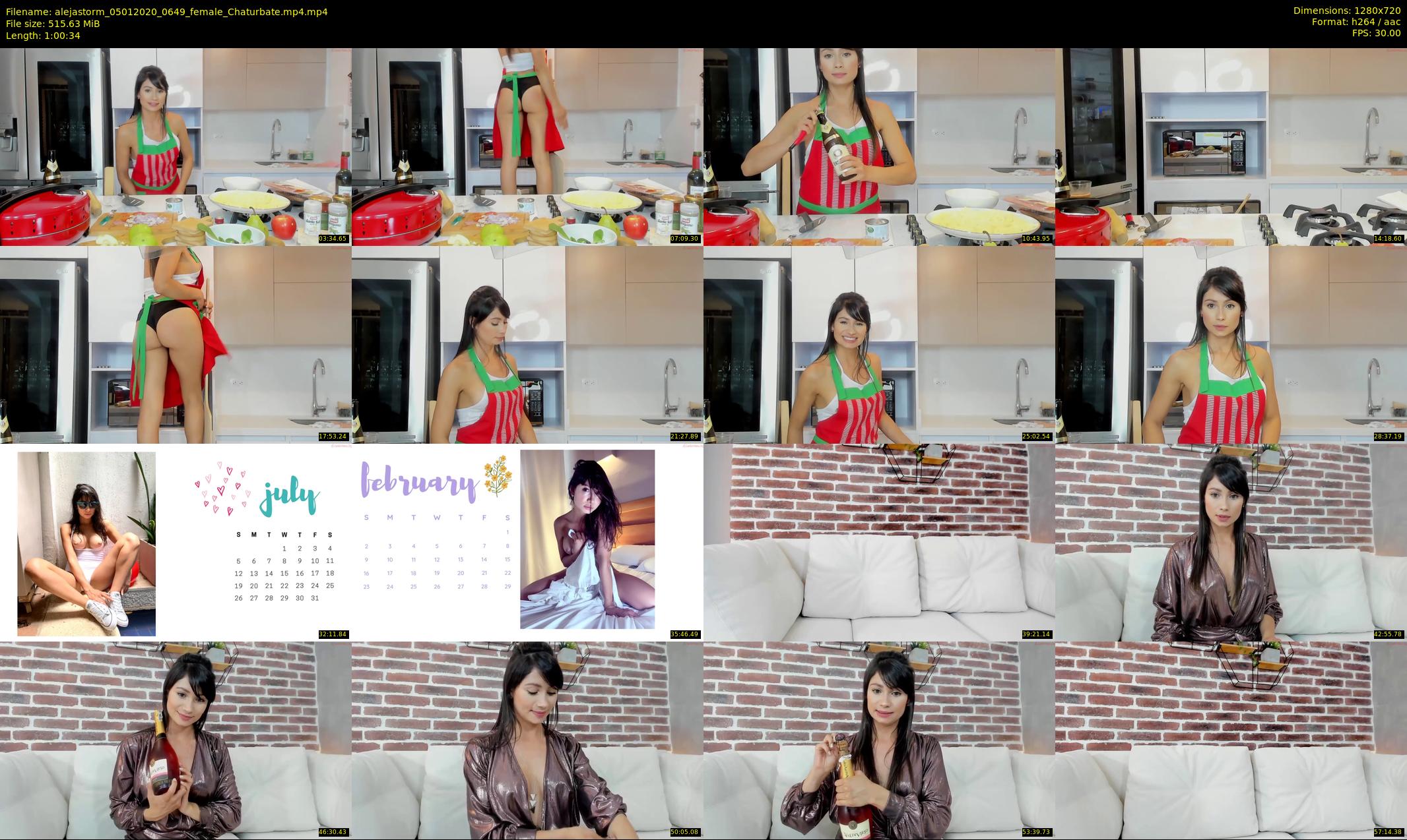 alejastorm — 61 minute Chaturbate female cam show recording, 720p, Jan 5, 2020