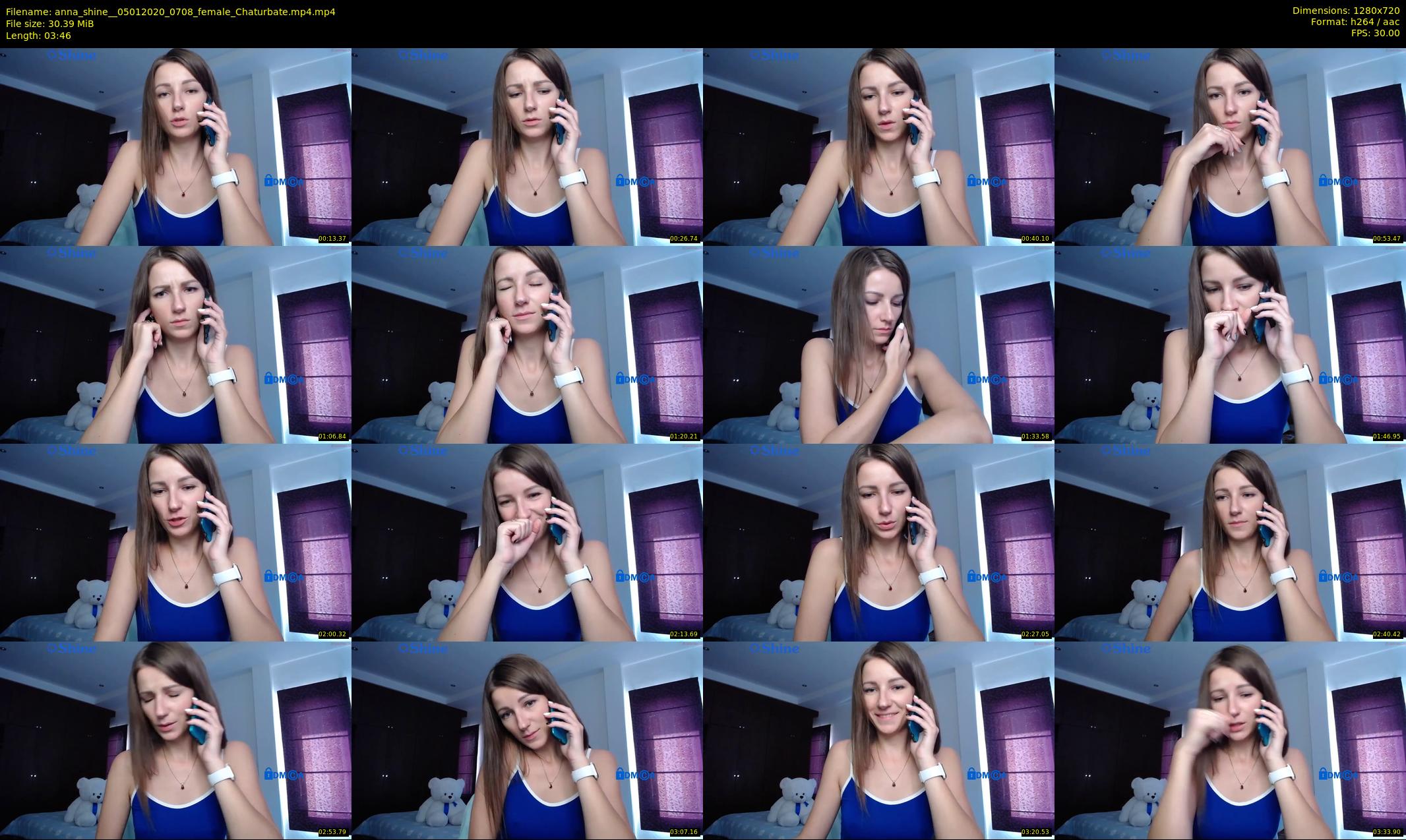 anna_shine_ — 4 minute Chaturbate female cam show recording, 720p, Jan 5, 2020