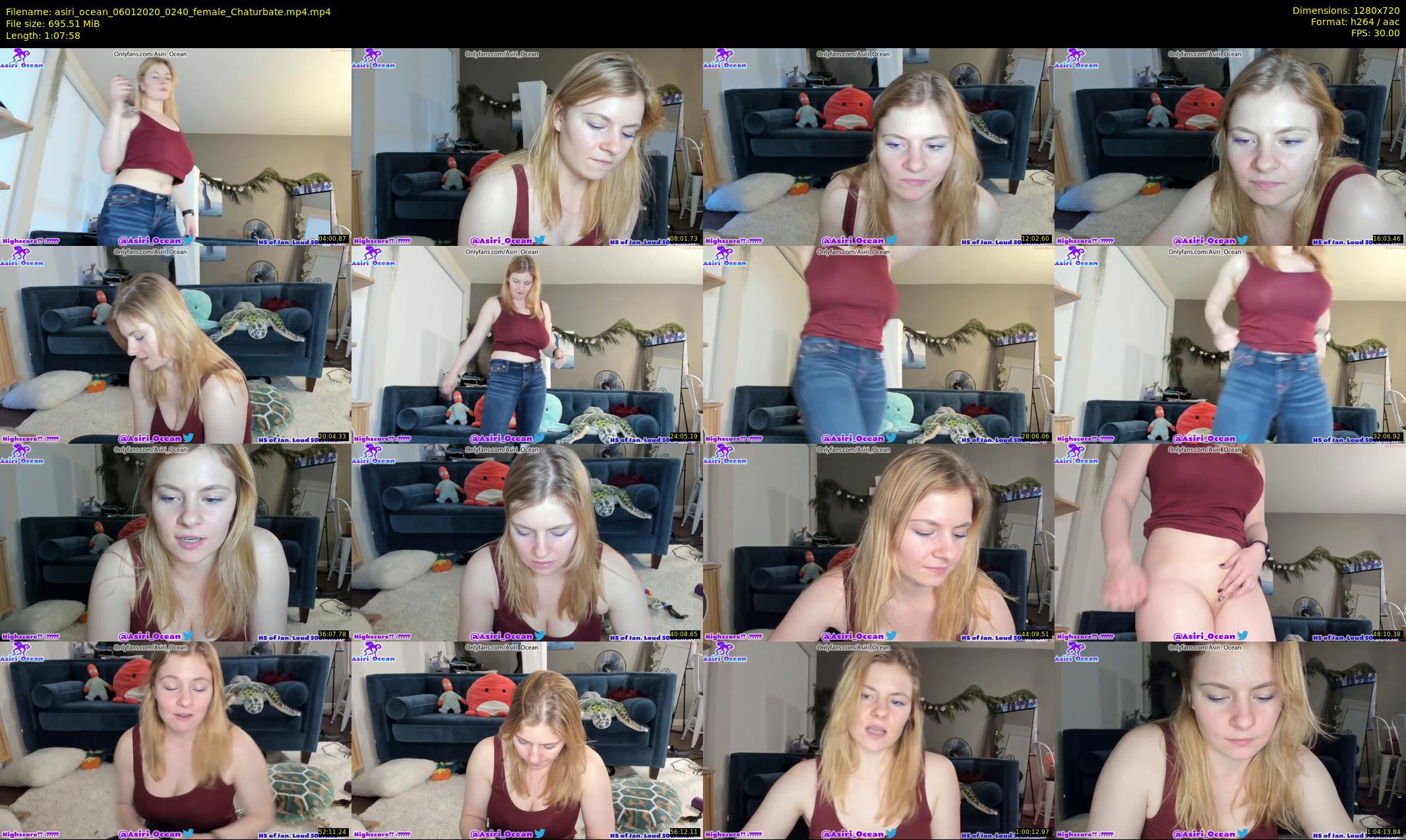 asiri_ocean — 68 minute Chaturbate female cam show recording, 720p, Jan 6, 2020