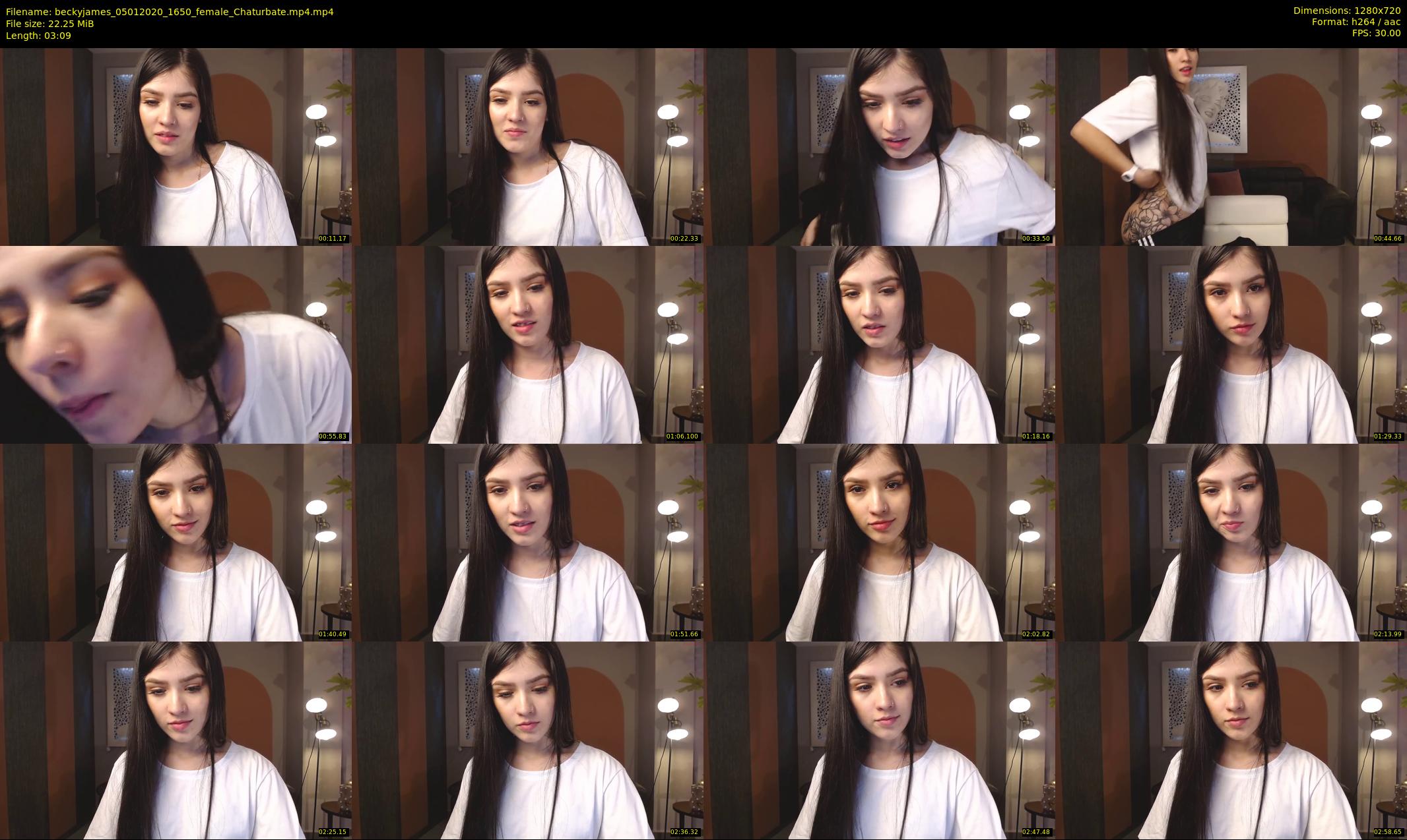 beckyjames — 4 minute Chaturbate female cam show recording, 720p, Jan 5, 2020