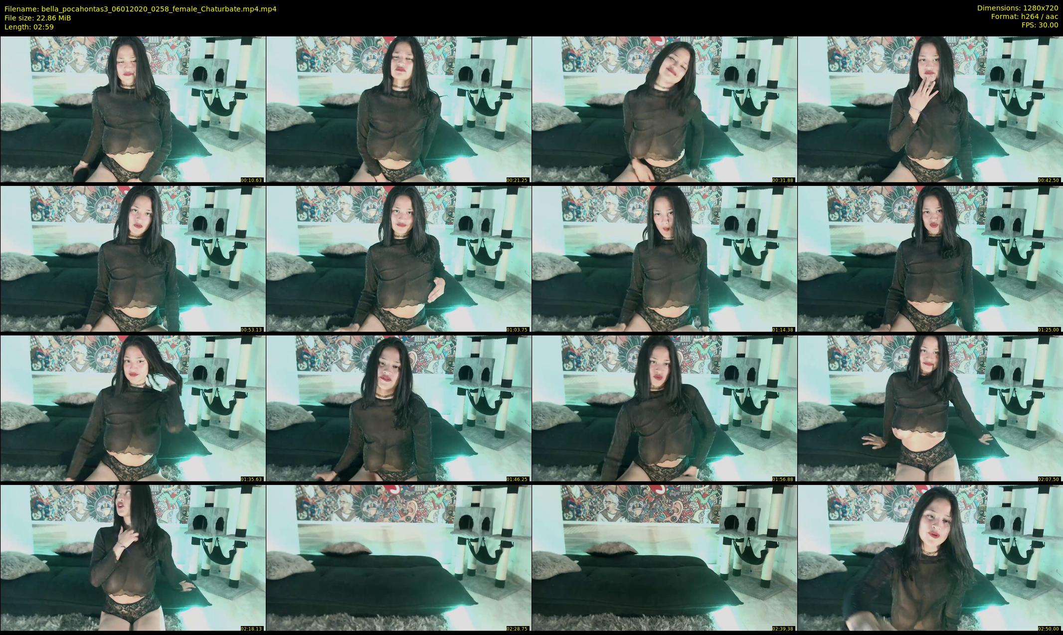bella_pocahontas3 — 3 minute Chaturbate female cam show recording, 720p, Jan 6, 2020