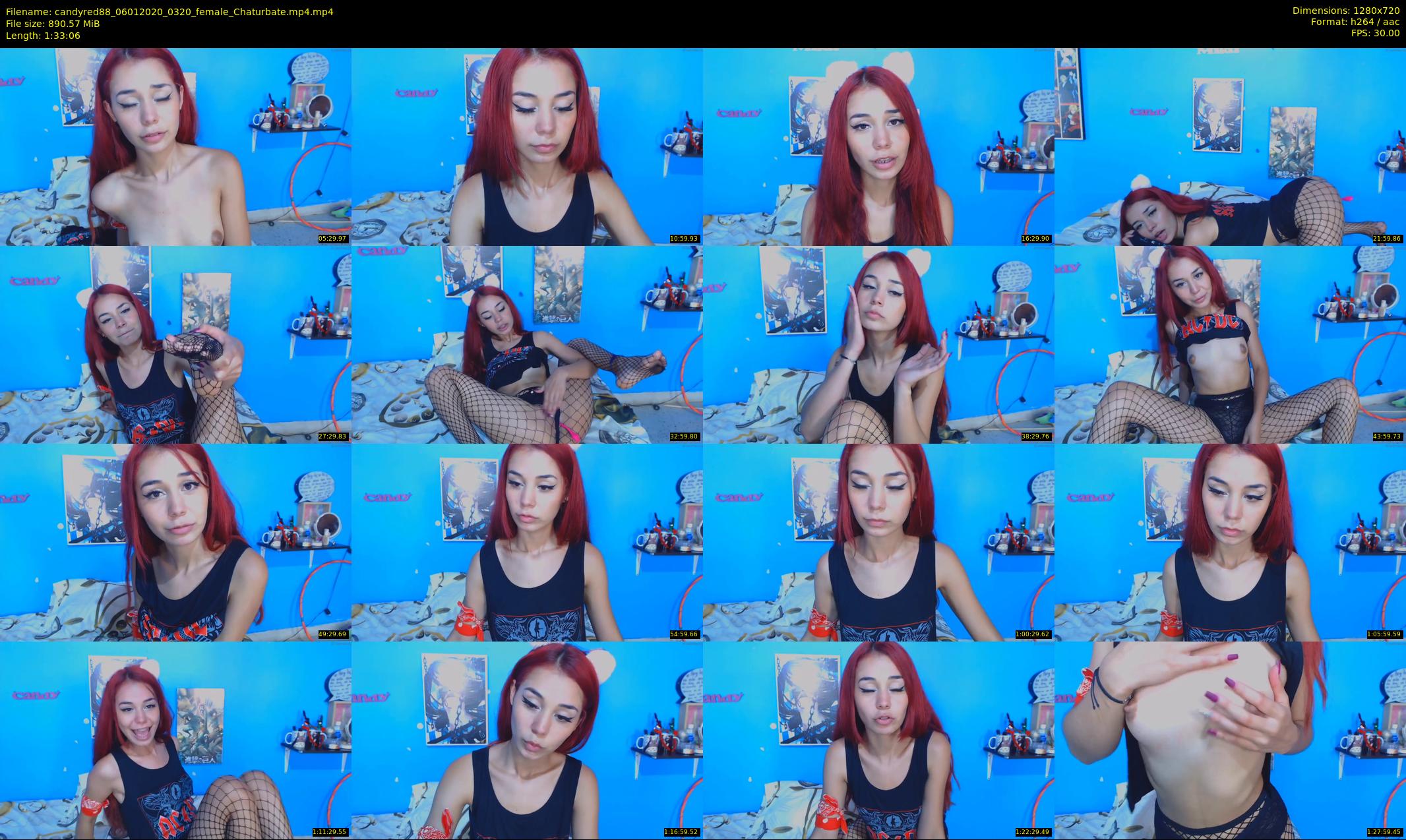 candyred88 — 94 minute Chaturbate female cam show recording, 720p, Jan 6, 2020