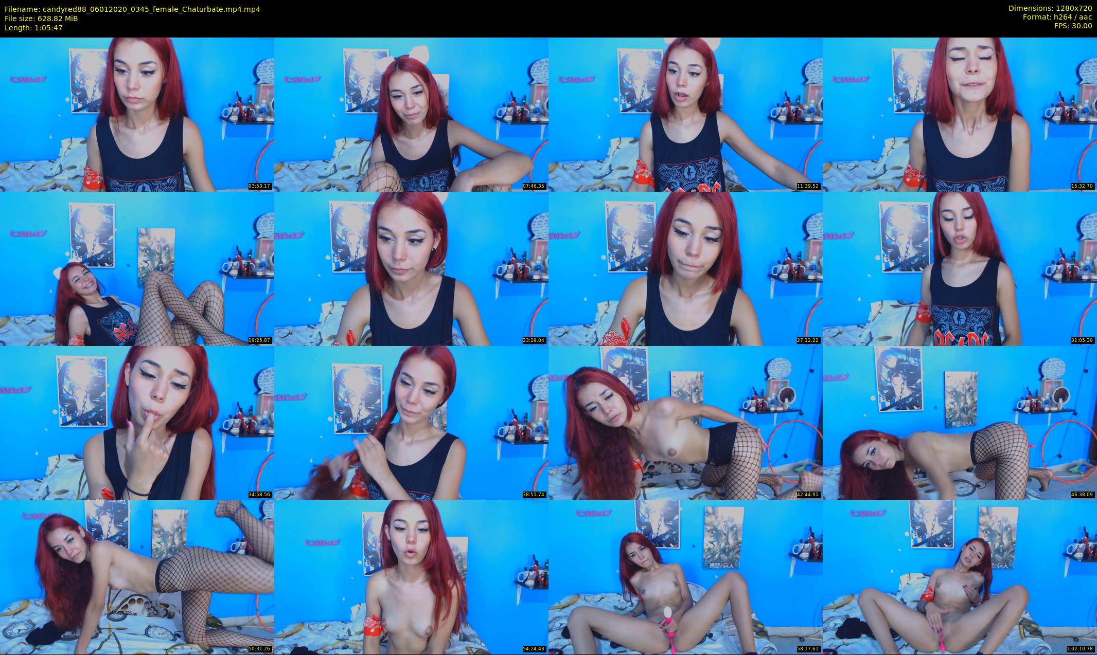 candyred88 — 66 minute Chaturbate female cam show recording, 720p, Jan 6, 2020