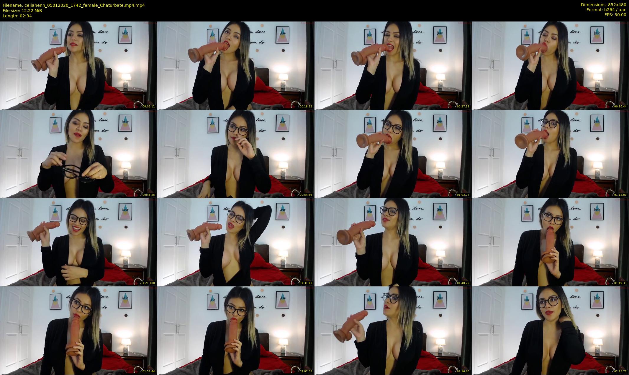 celiahenn — 3 minute Chaturbate female cam show recording, 480p, Jan 5, 2020