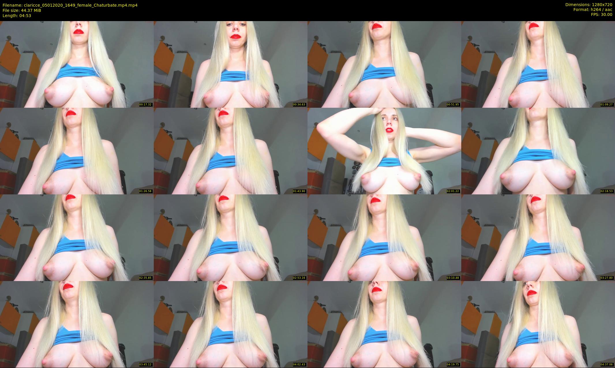 claricce — 5 minute Chaturbate female cam show recording, 720p, Jan 5, 2020