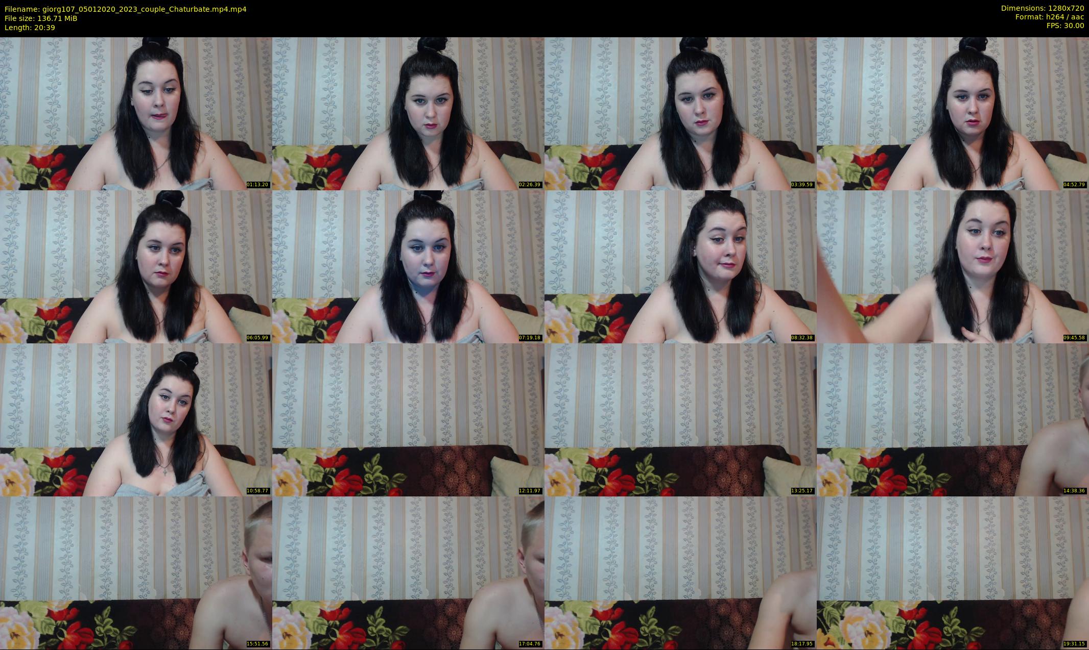 giorg107 — 21 minute Chaturbate couple cam show recording, 720p, Jan 5, 2020