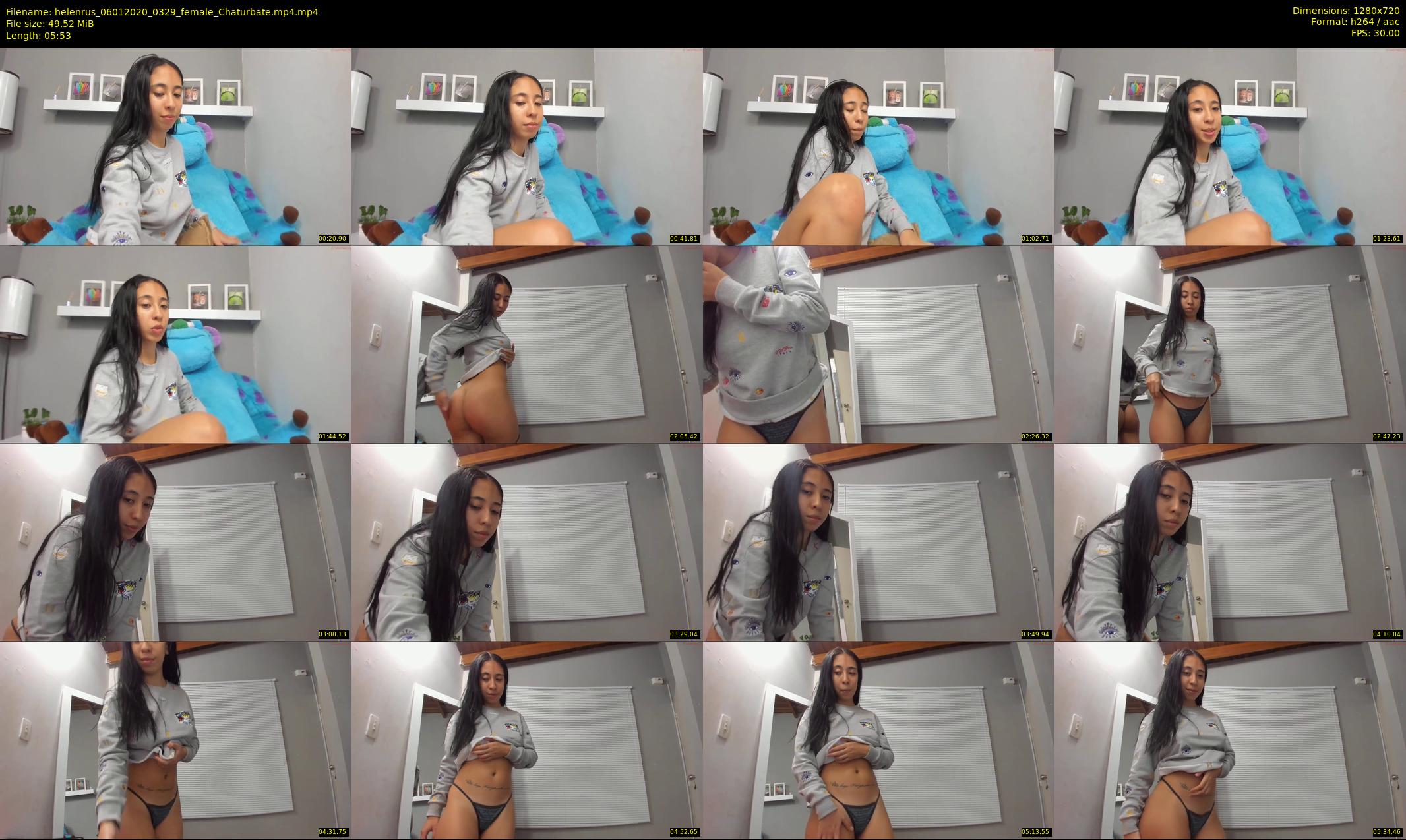 helenrus — 6 minute Chaturbate female cam show recording, 720p, Jan 6, 2020