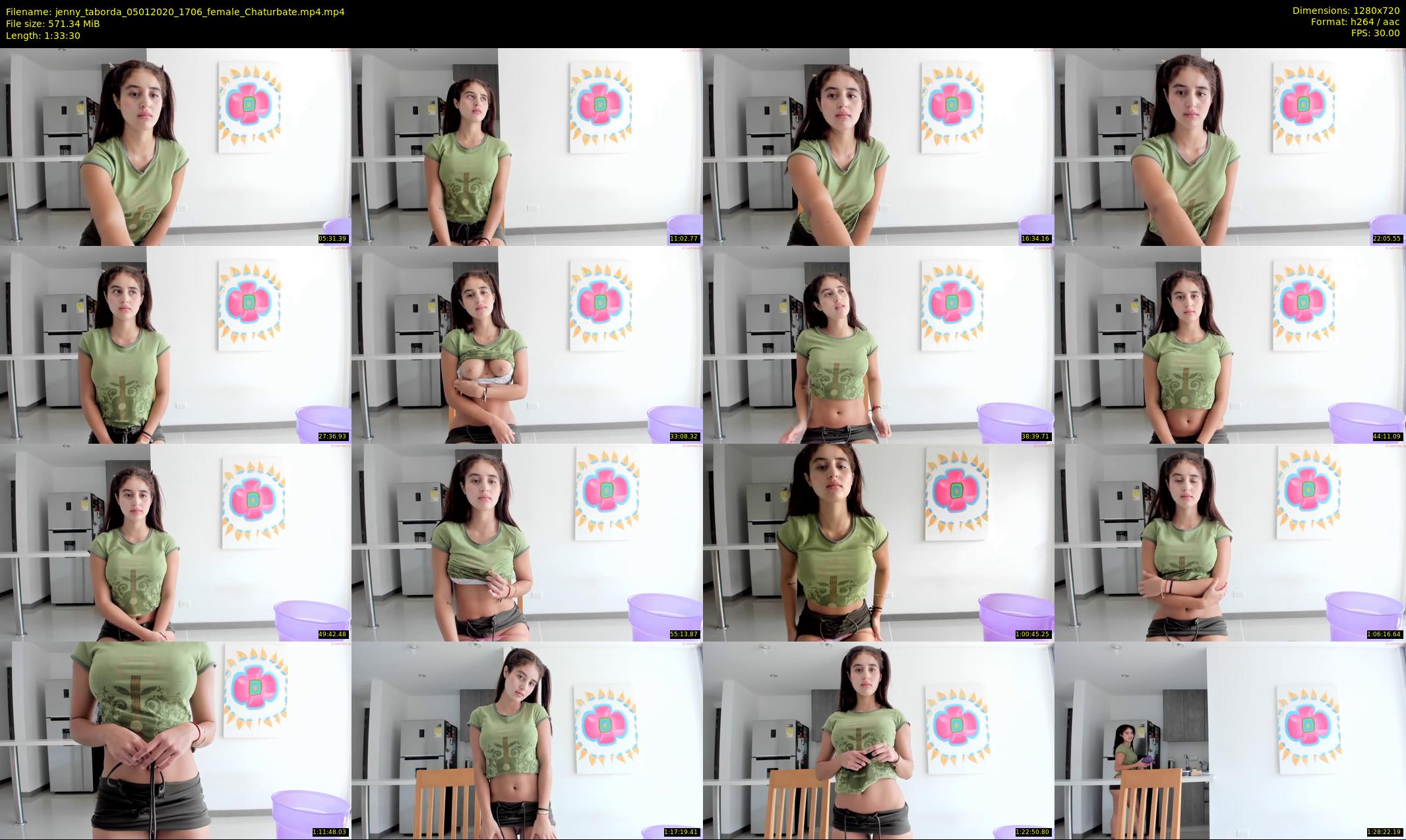 jenny_taborda — 94 minute Chaturbate female cam show recording, 720p, Jan 5, 2020