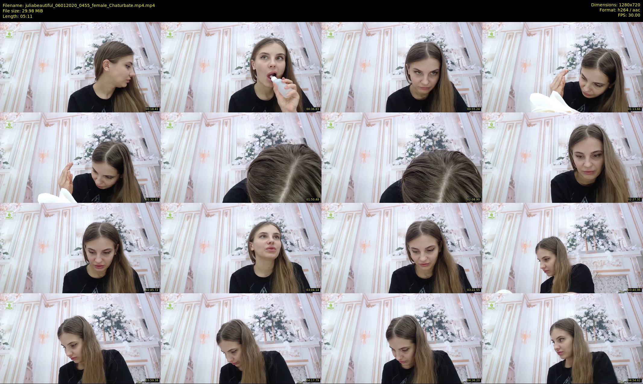 juliabeautiful — 6 minute Chaturbate female cam show recording, 720p, Jan 6, 2020