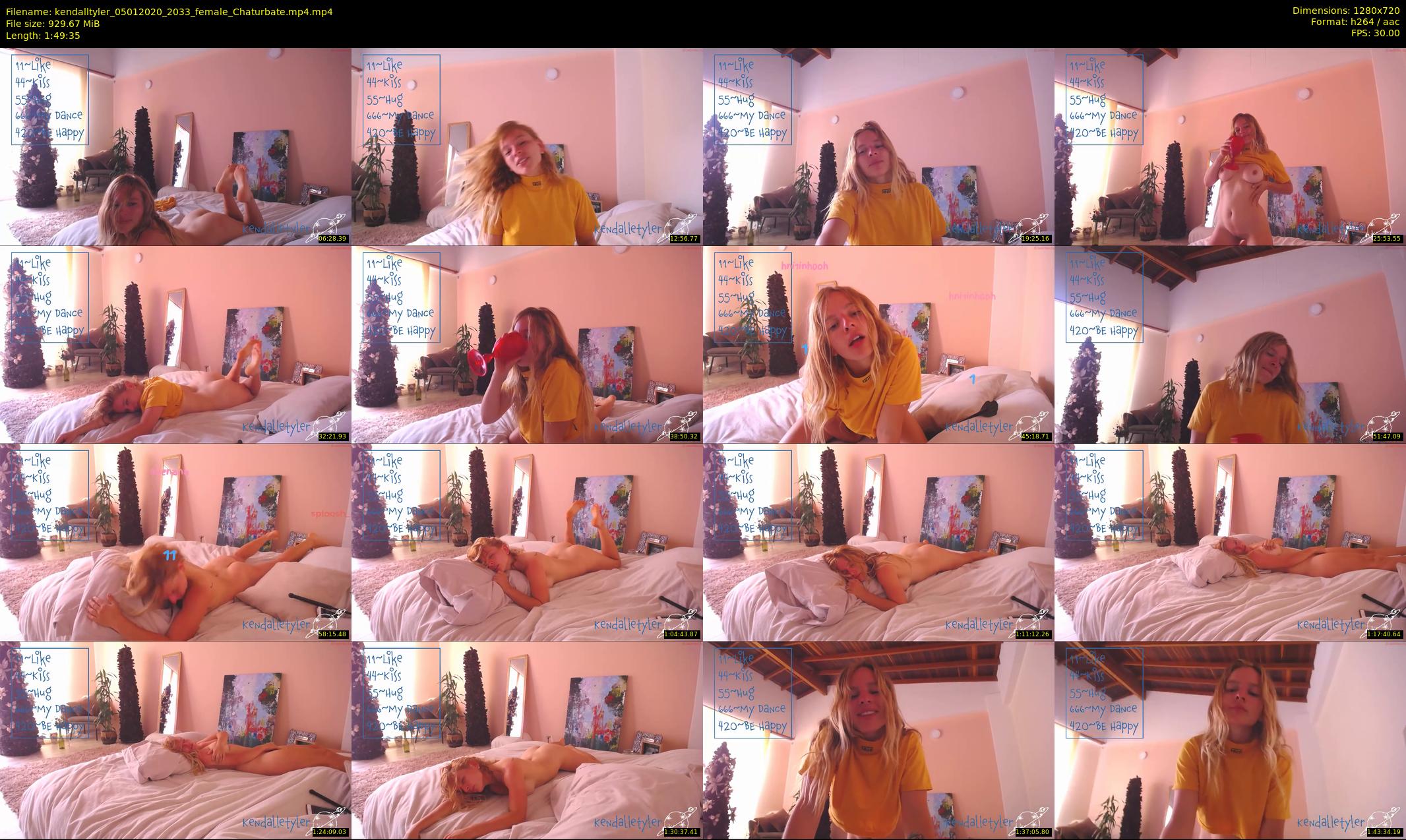 kendalltyler — 110 minute Chaturbate female cam show recording, 720p, Jan 5, 2020