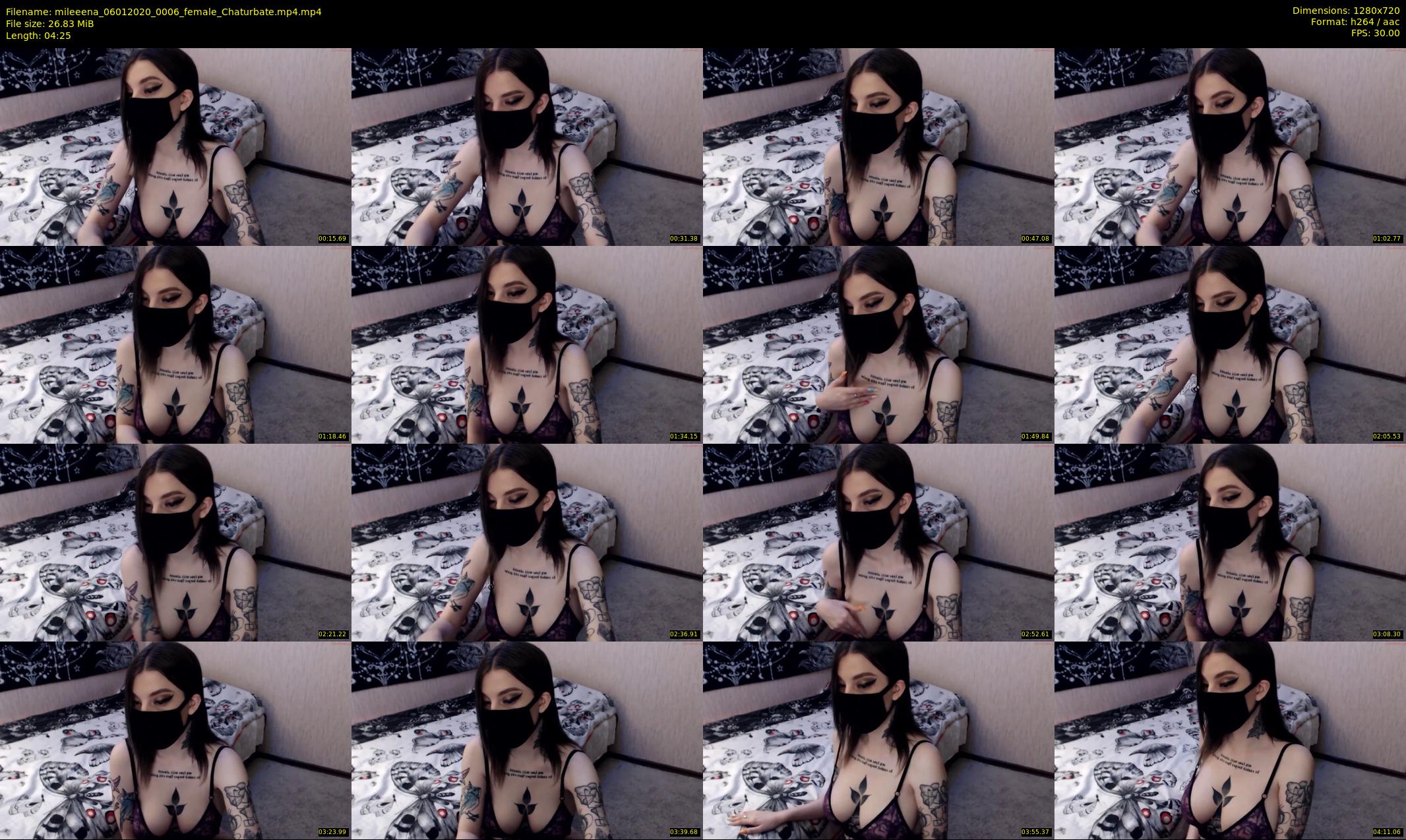 mileeena — 5 minute Chaturbate female cam show recording, 720p, Jan 6, 2020
