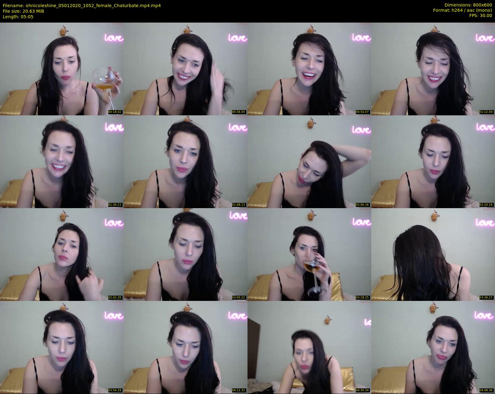 ohnicoleshine — 6 minute Chaturbate female cam show recording, 480p, Jan 5, 2020