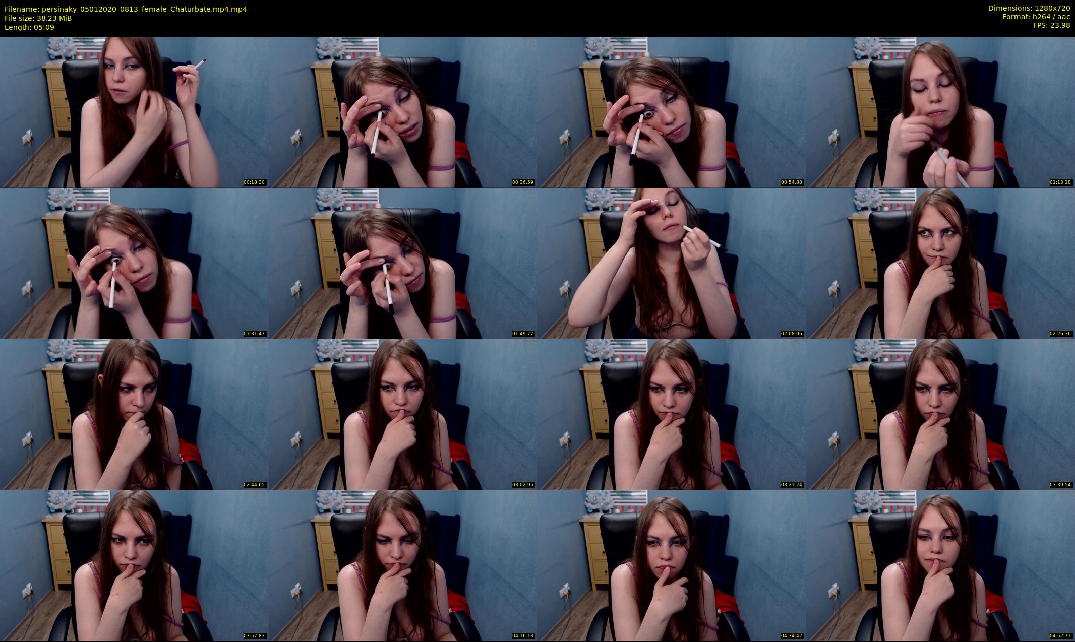 persinaky — 6 minute Chaturbate female cam show recording, 720p, Jan 5, 2020