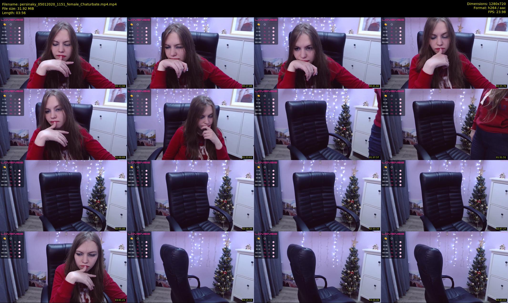 persinaky — 4 minute Chaturbate female cam show recording, 720p, Jan 5, 2020