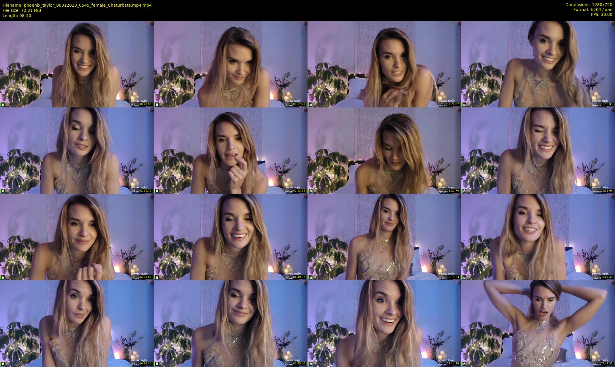 phoenix_taylor — 9 minute Chaturbate female cam show recording, 720p, Jan 6, 2020